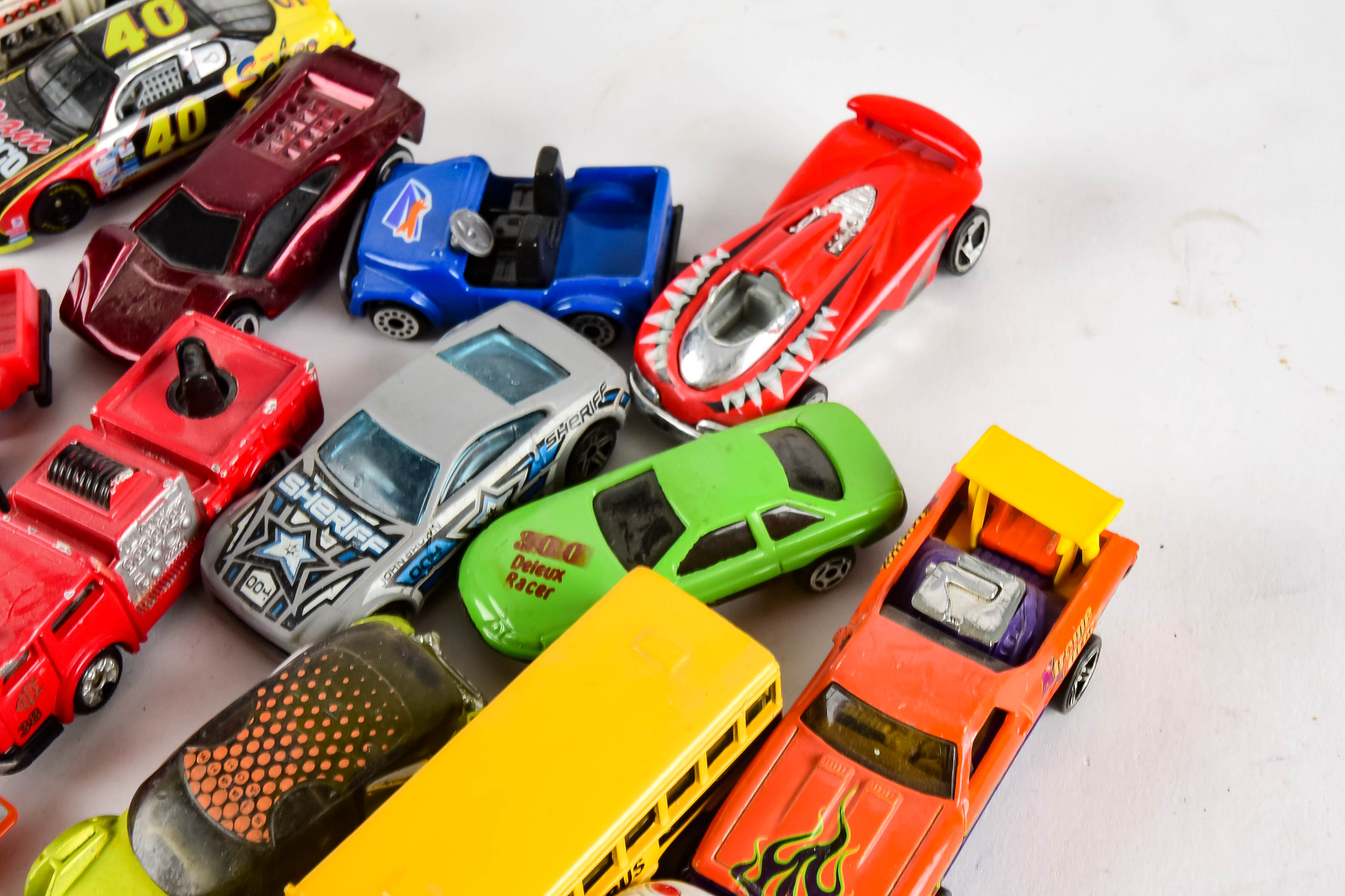 Large Collection of Toy Cars Including Hot Wheels