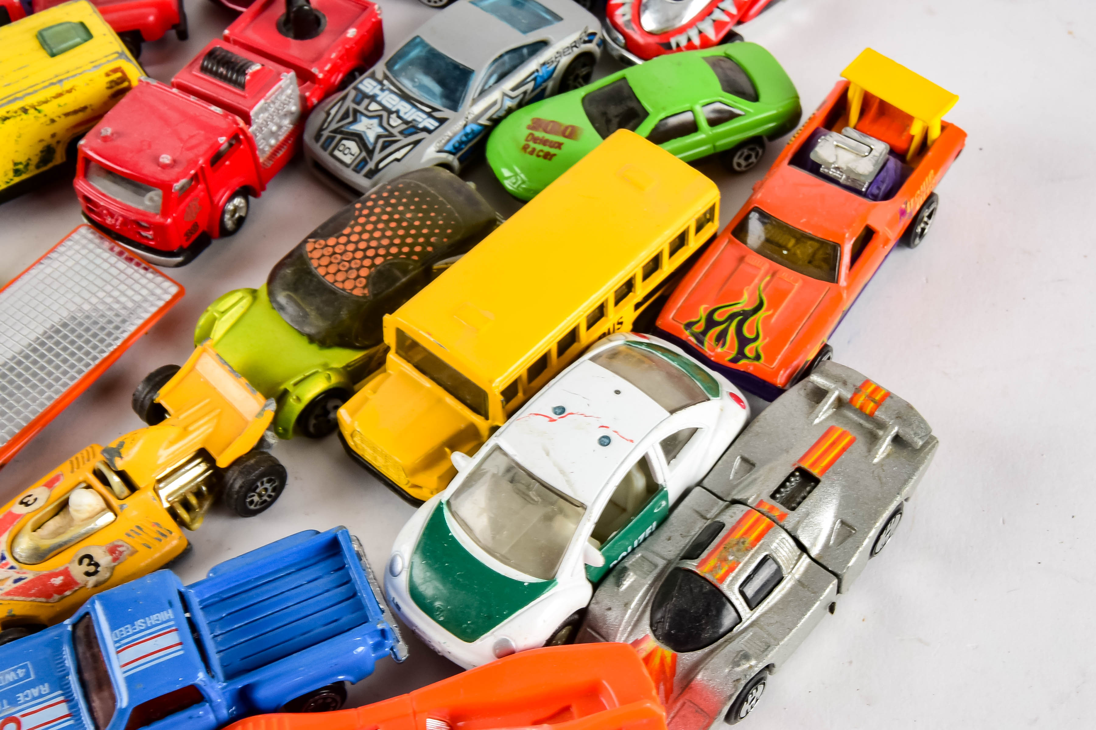 Large Collection of Toy Cars Including Hot Wheels