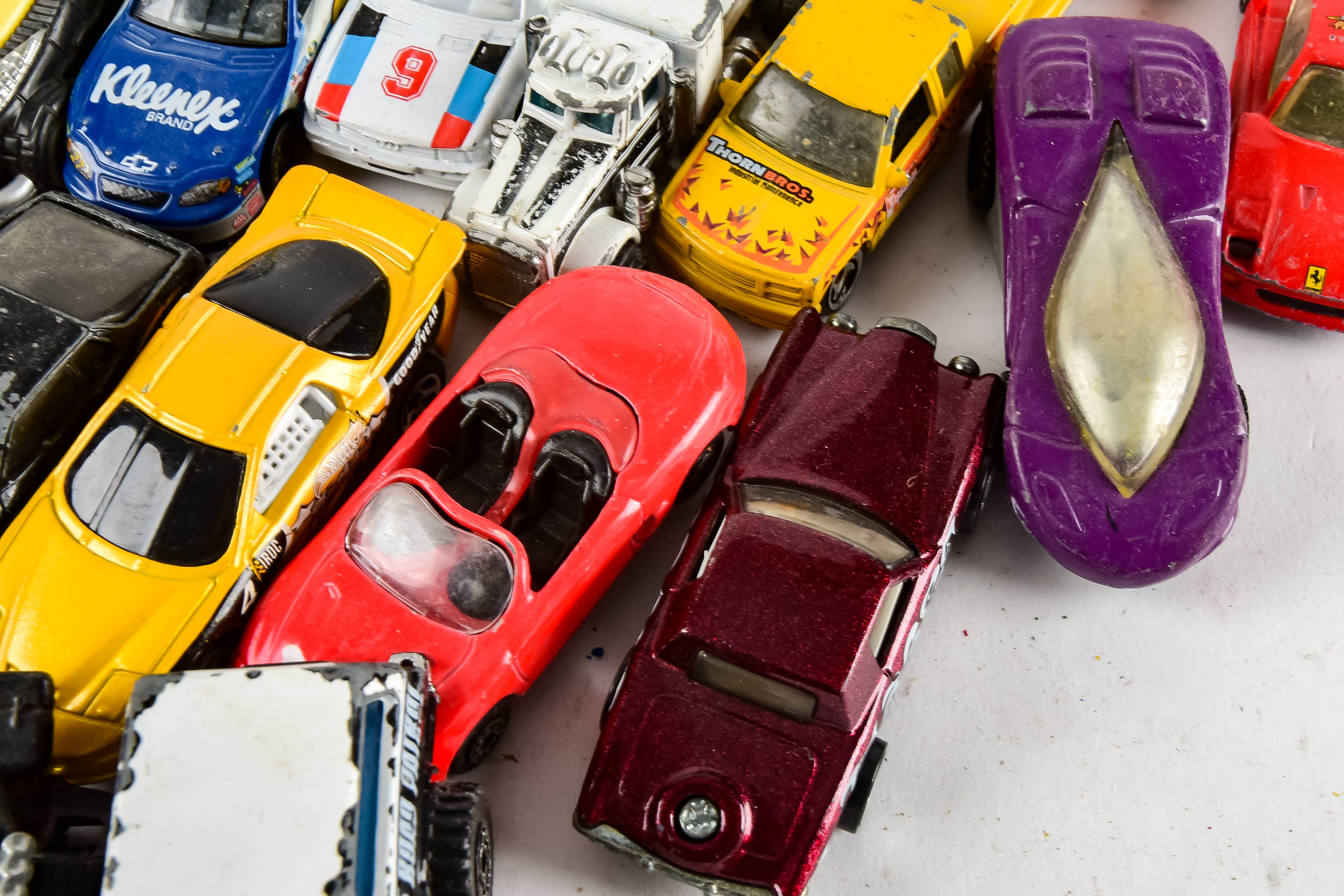 Large Collection of Toy Cars Including Hot Wheels