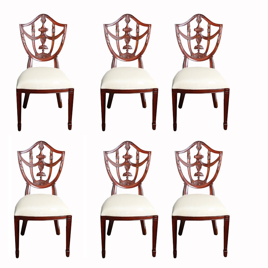 Six Maitland-Smith Hepplewhite Side Chairs
