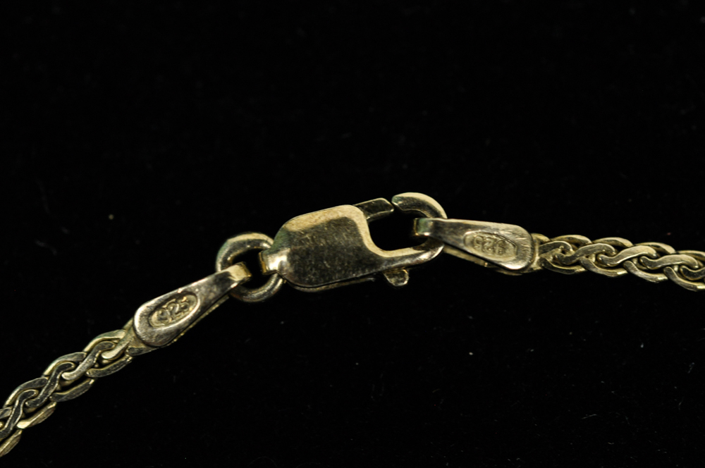 Gold Vermeil and Diamond Necklace