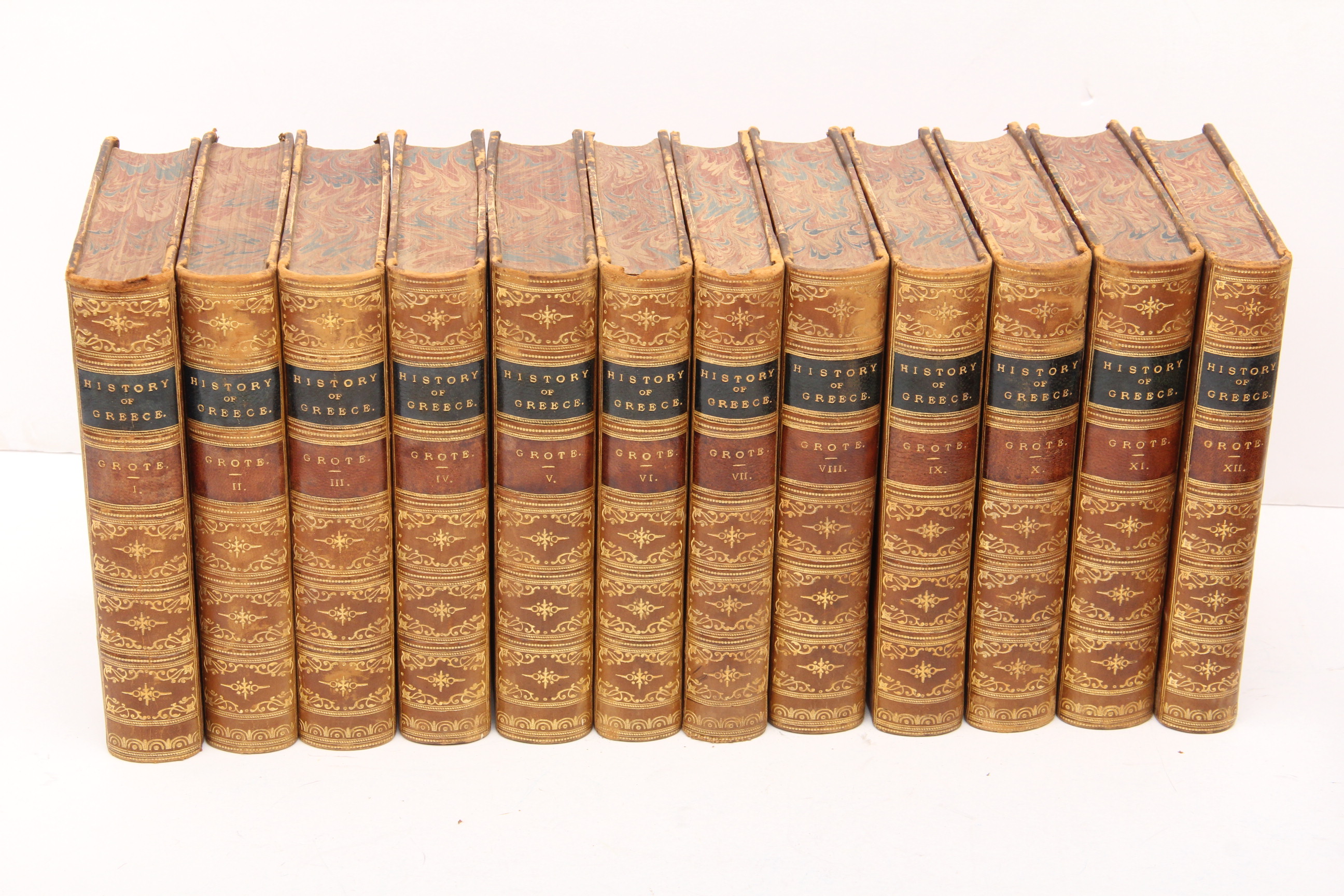 Twelve Volume Set of "The History of Greece" by George Grote 1869