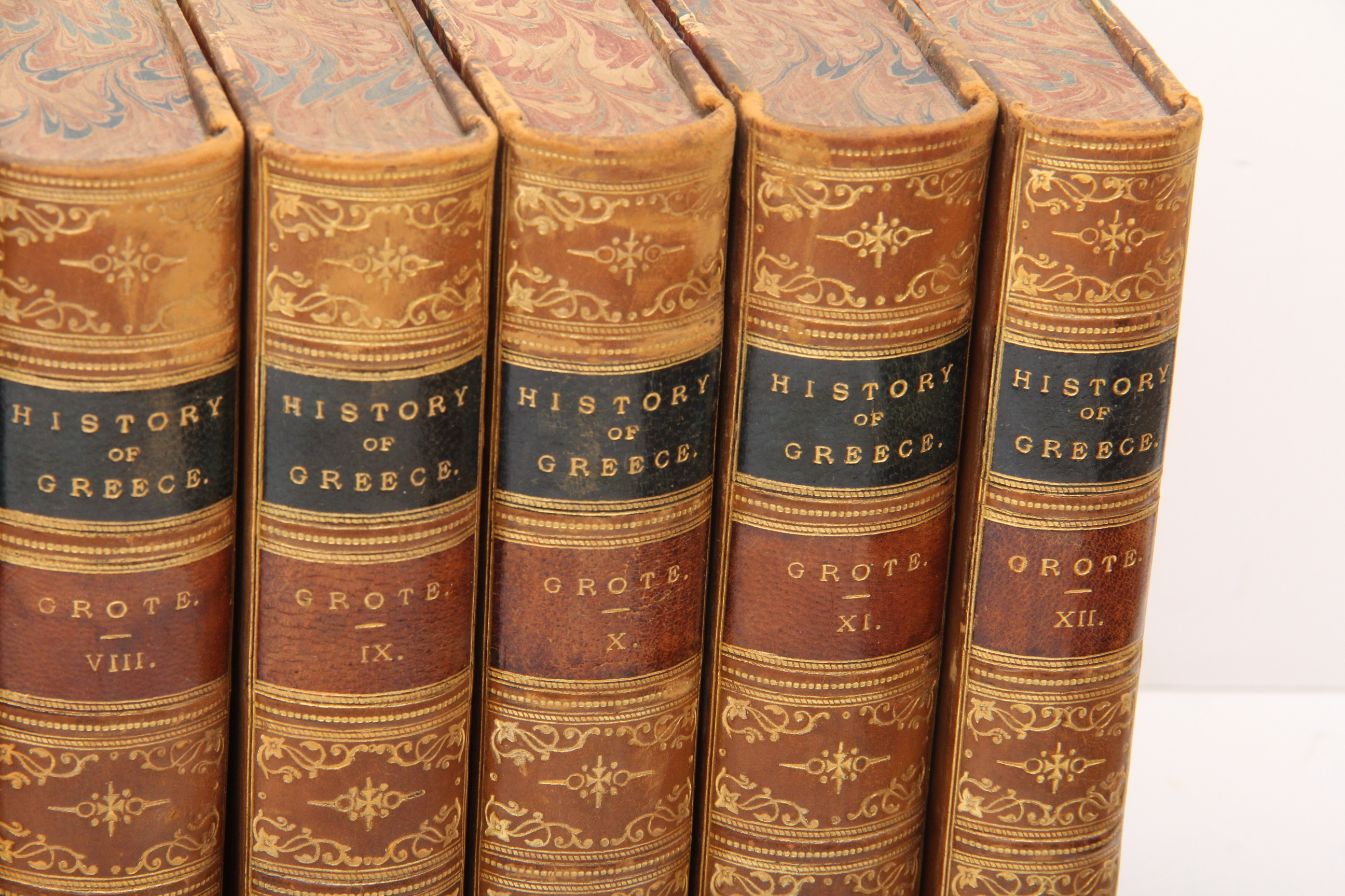 Twelve Volume Set of "The History of Greece" by George Grote 1869