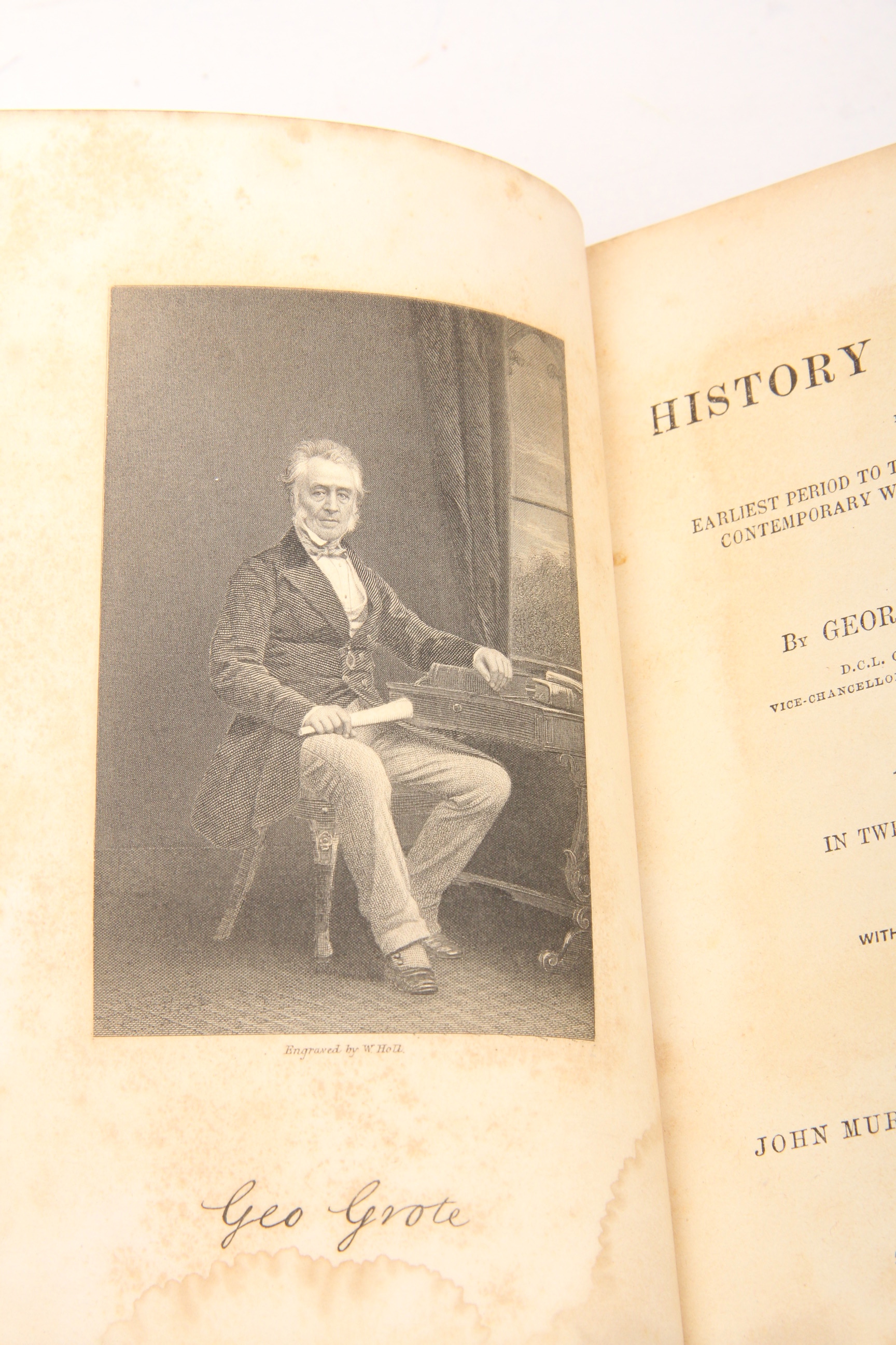 Twelve Volume Set of "The History of Greece" by George Grote 1869
