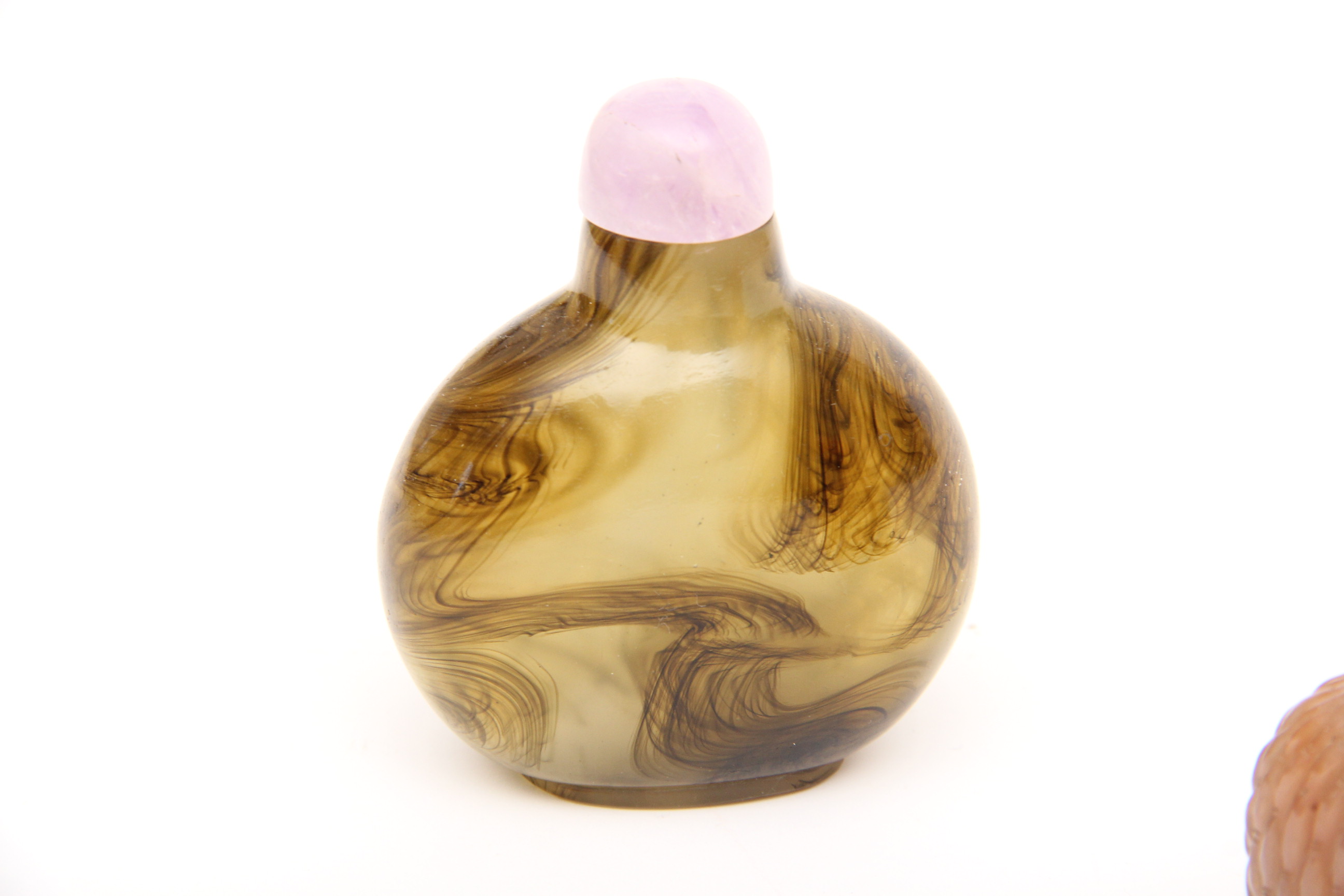 Pair of Chinese Stone Snuff Bottles