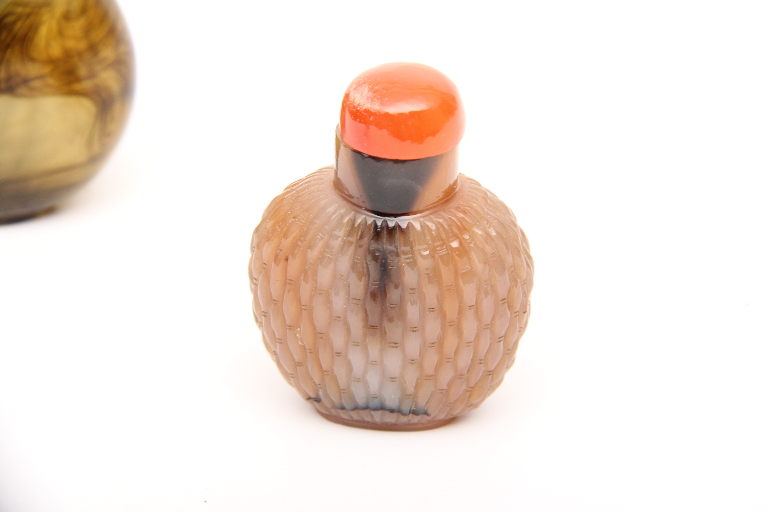 Pair of Chinese Stone Snuff Bottles
