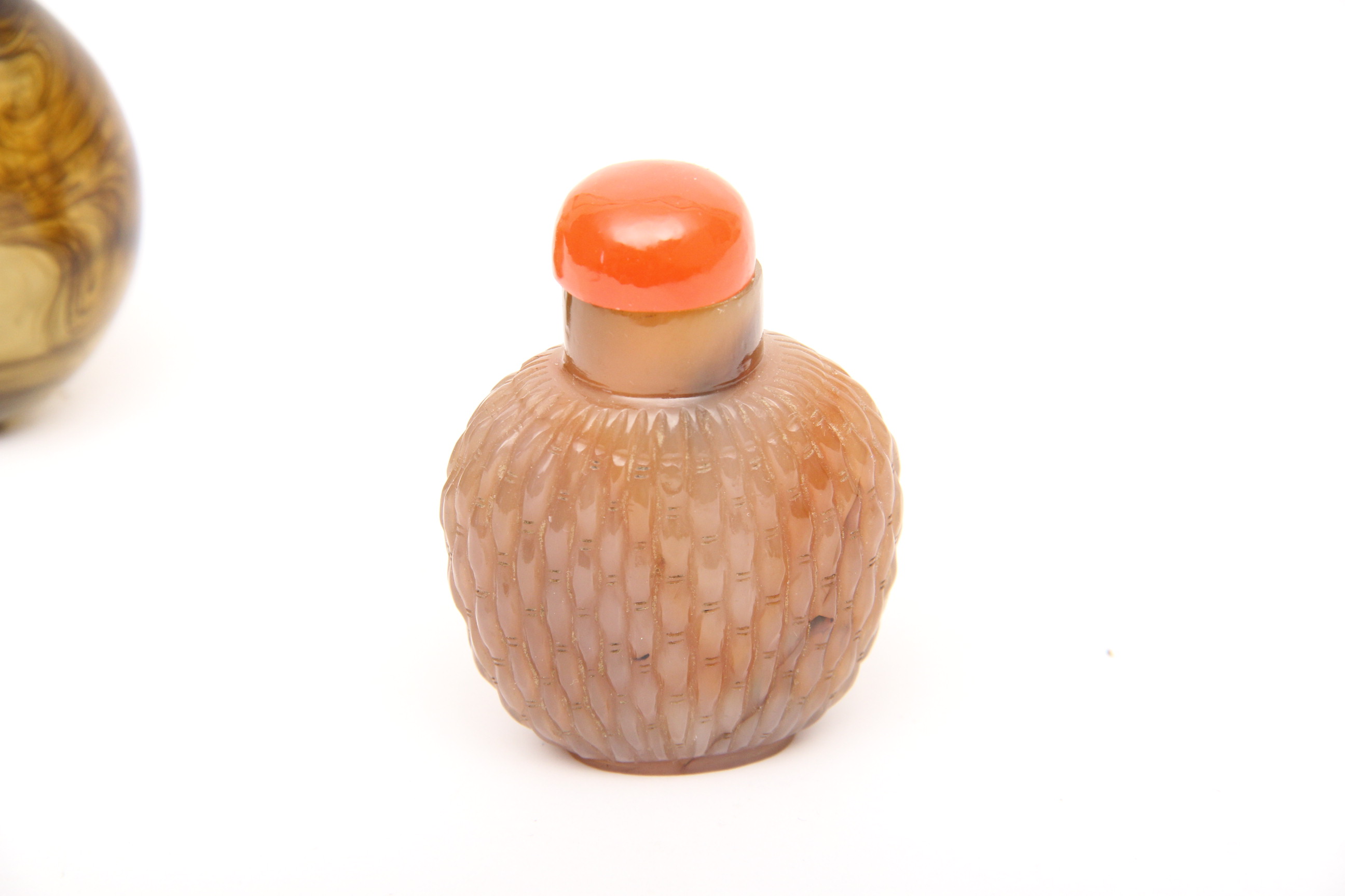 Pair of Chinese Stone Snuff Bottles