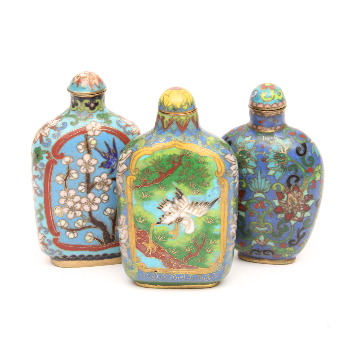 Chinese Cloisonné Snuff Bottles