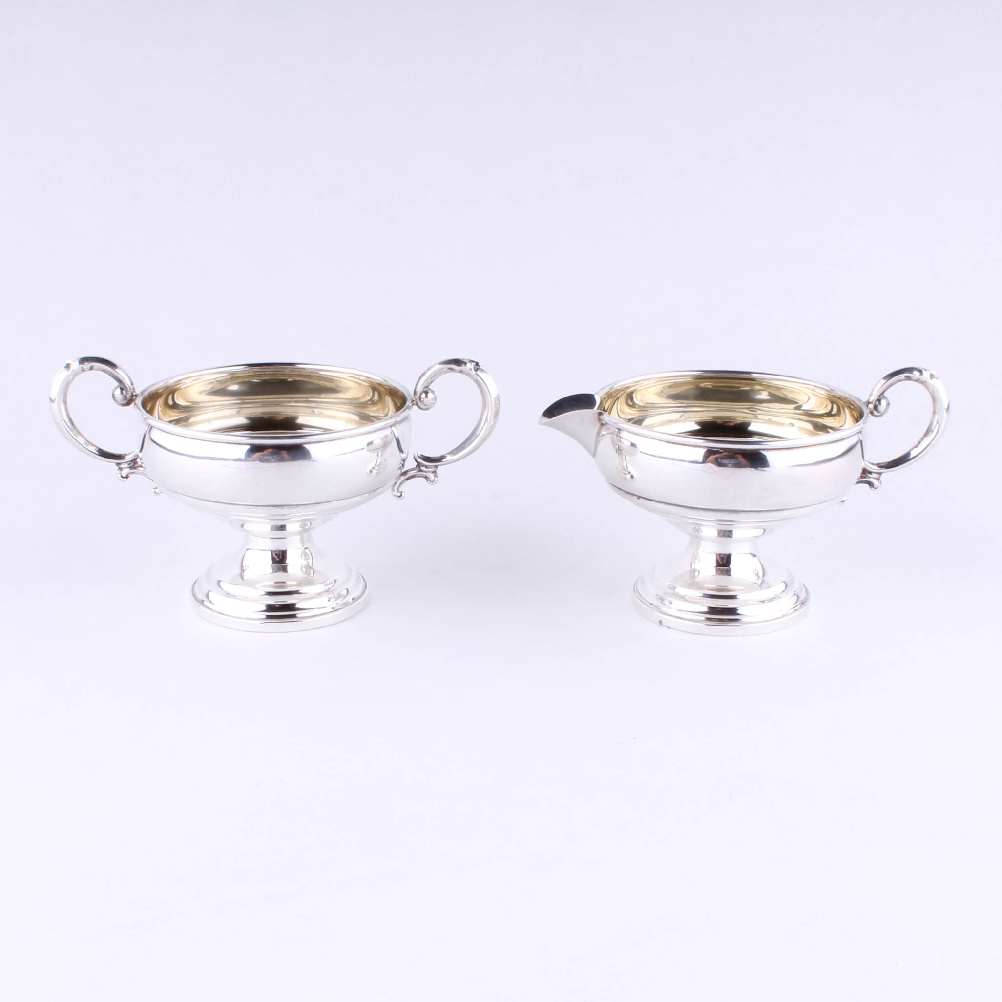 Revere Silversmiths Weighted Sterling Silver Cream and Sugar Set