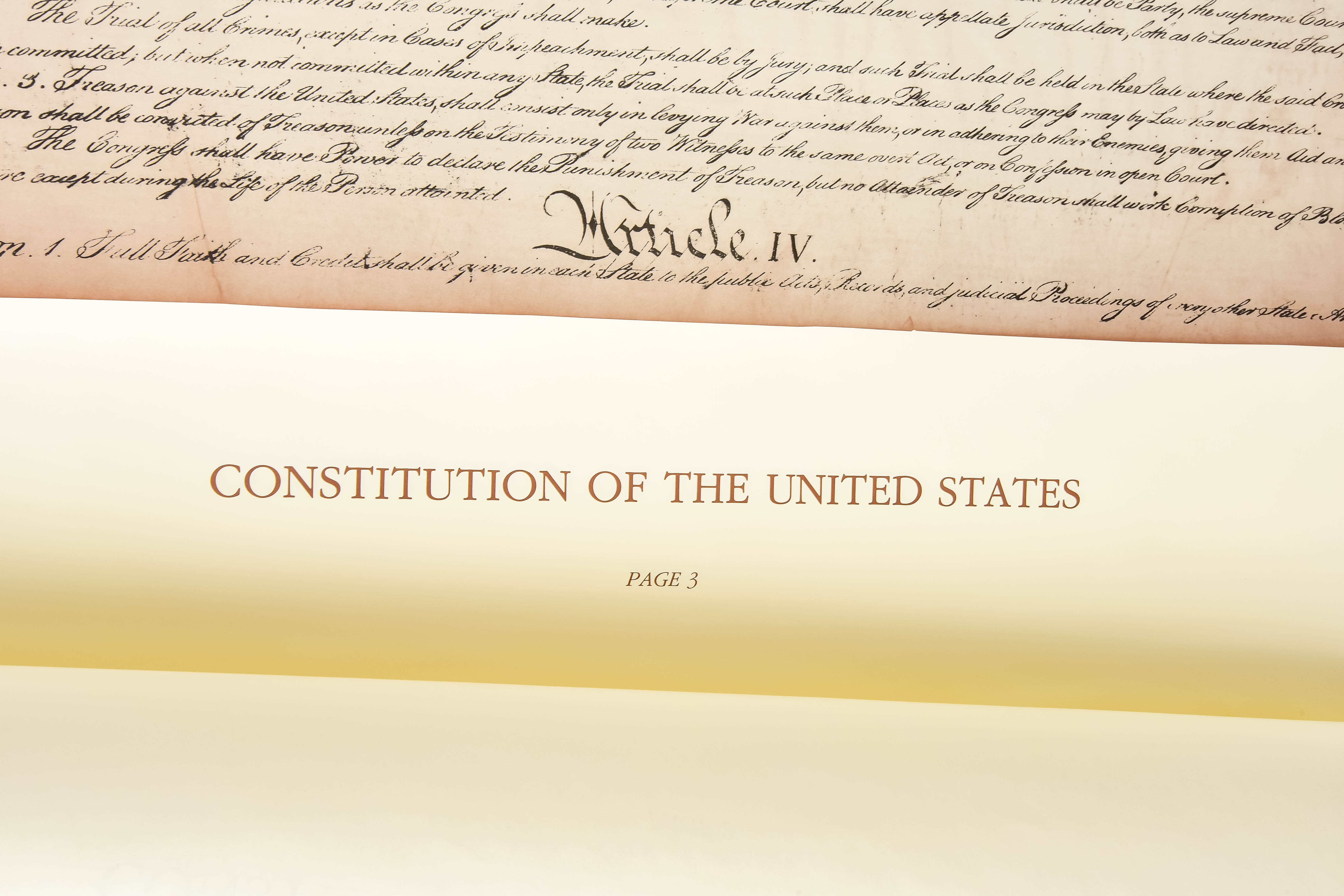 Reproduction Posters of the Constitution of the United States of America
