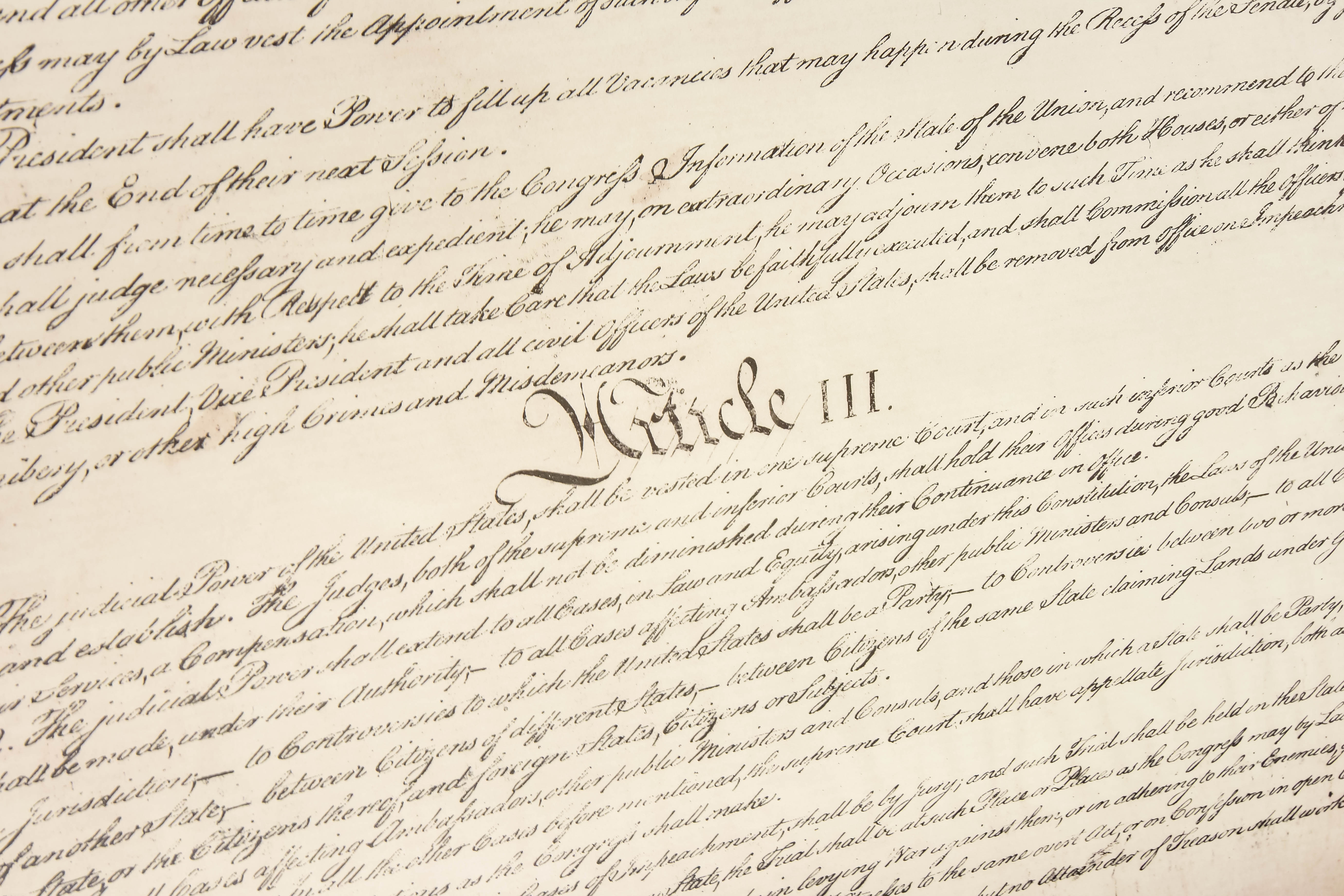 Reproduction Posters of the Constitution of the United States of America