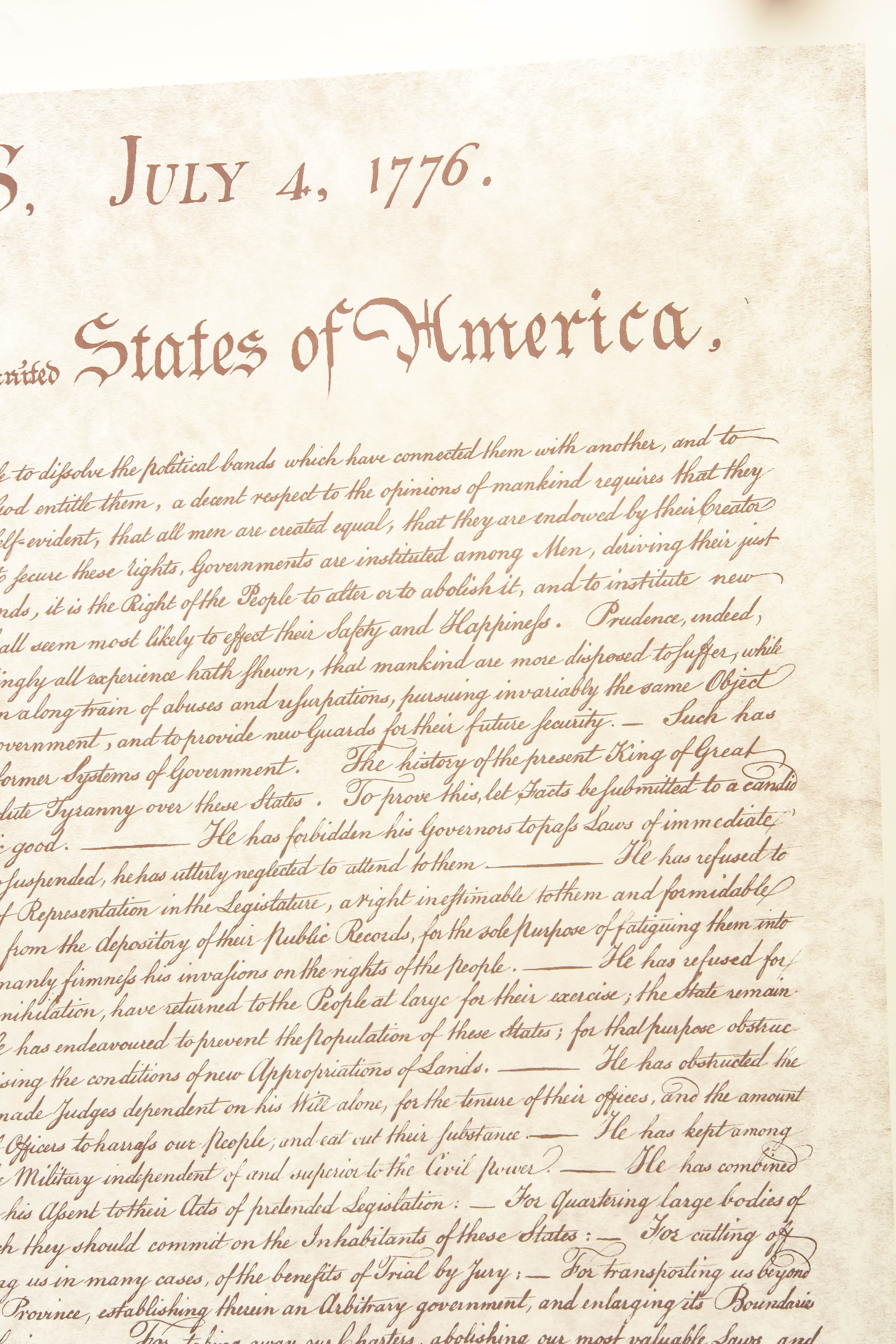 Reproduction Posters of the Constitution of the United States of America