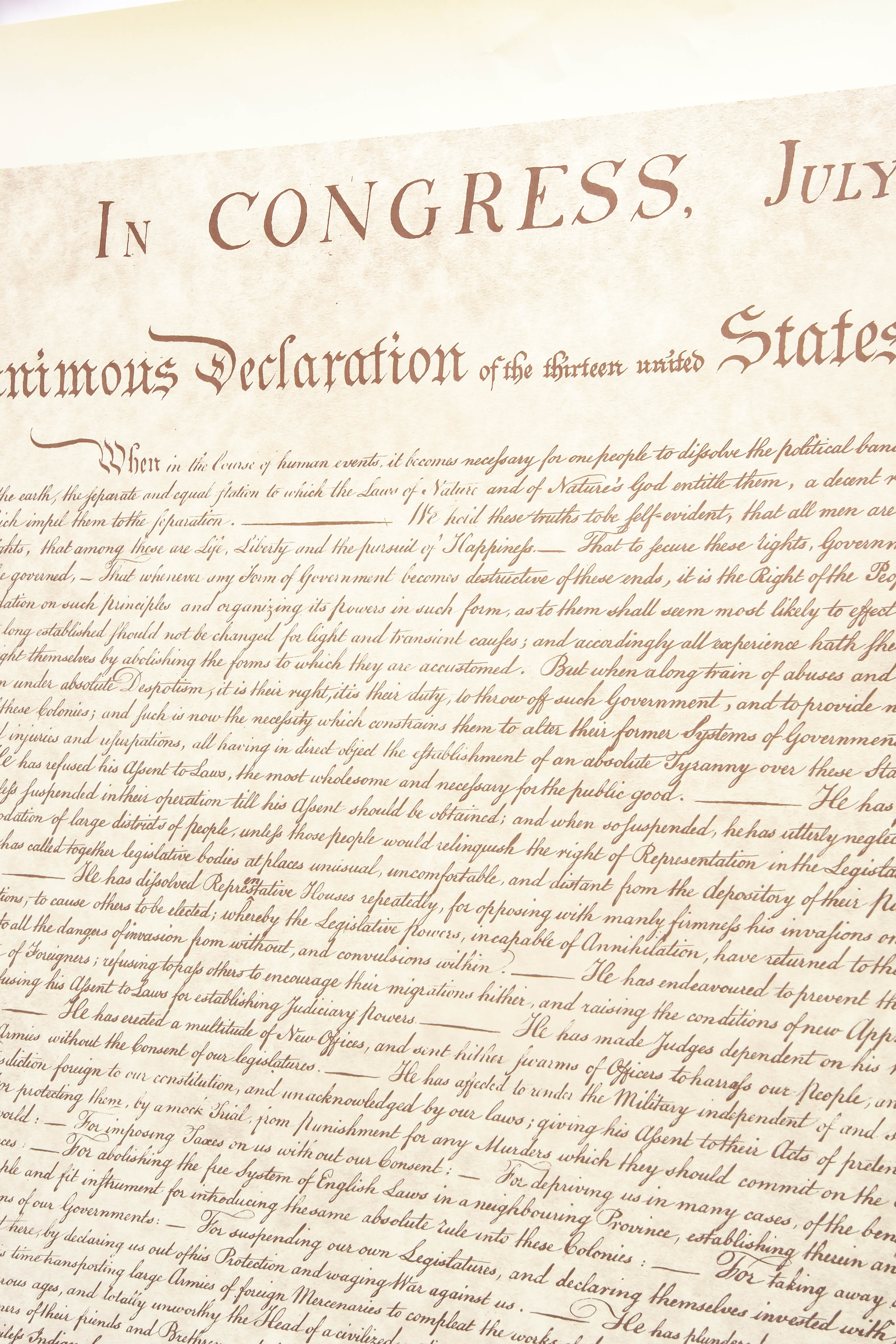 Reproduction Posters of the Constitution of the United States of America