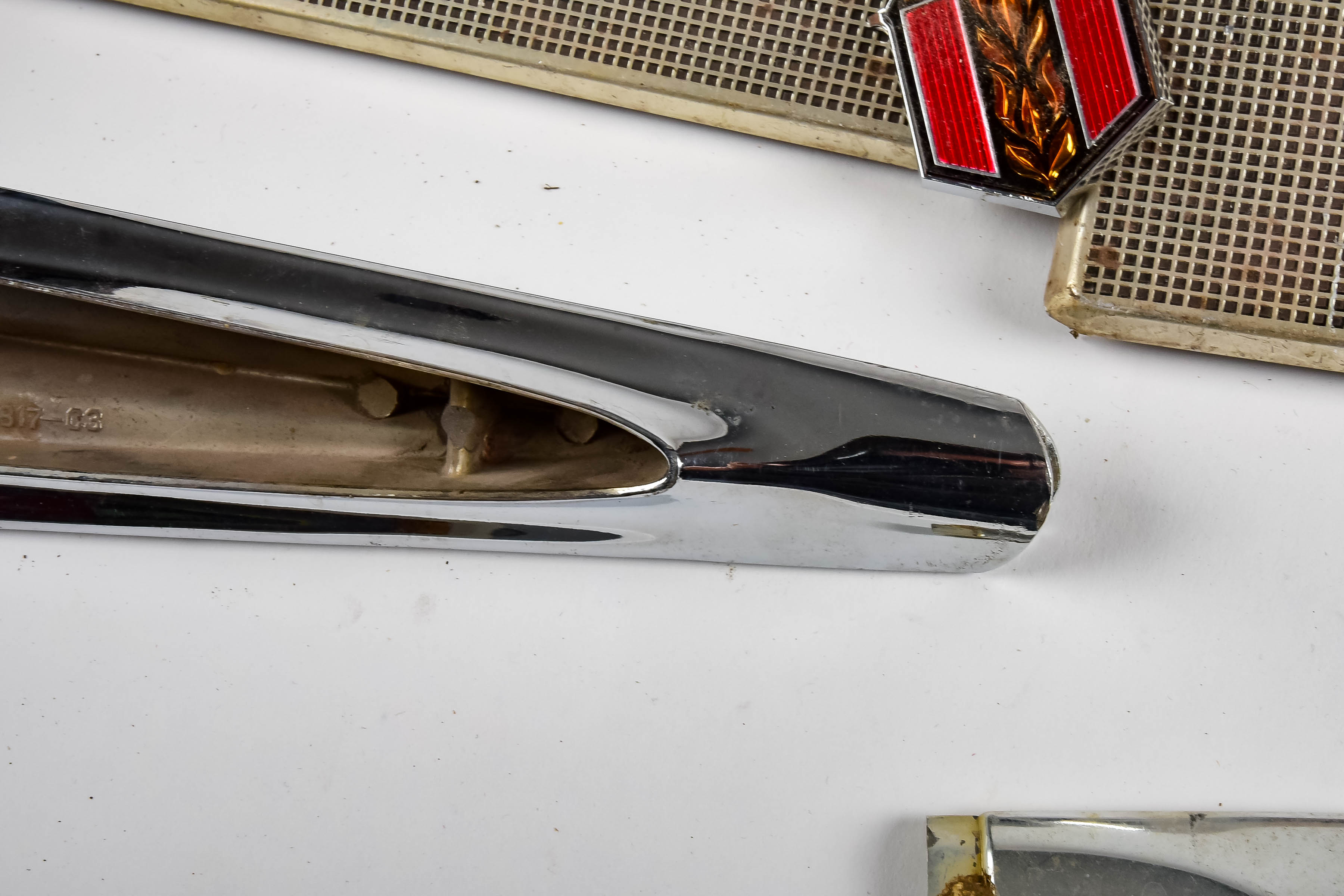 Vintage Car Accessories and Name Badges