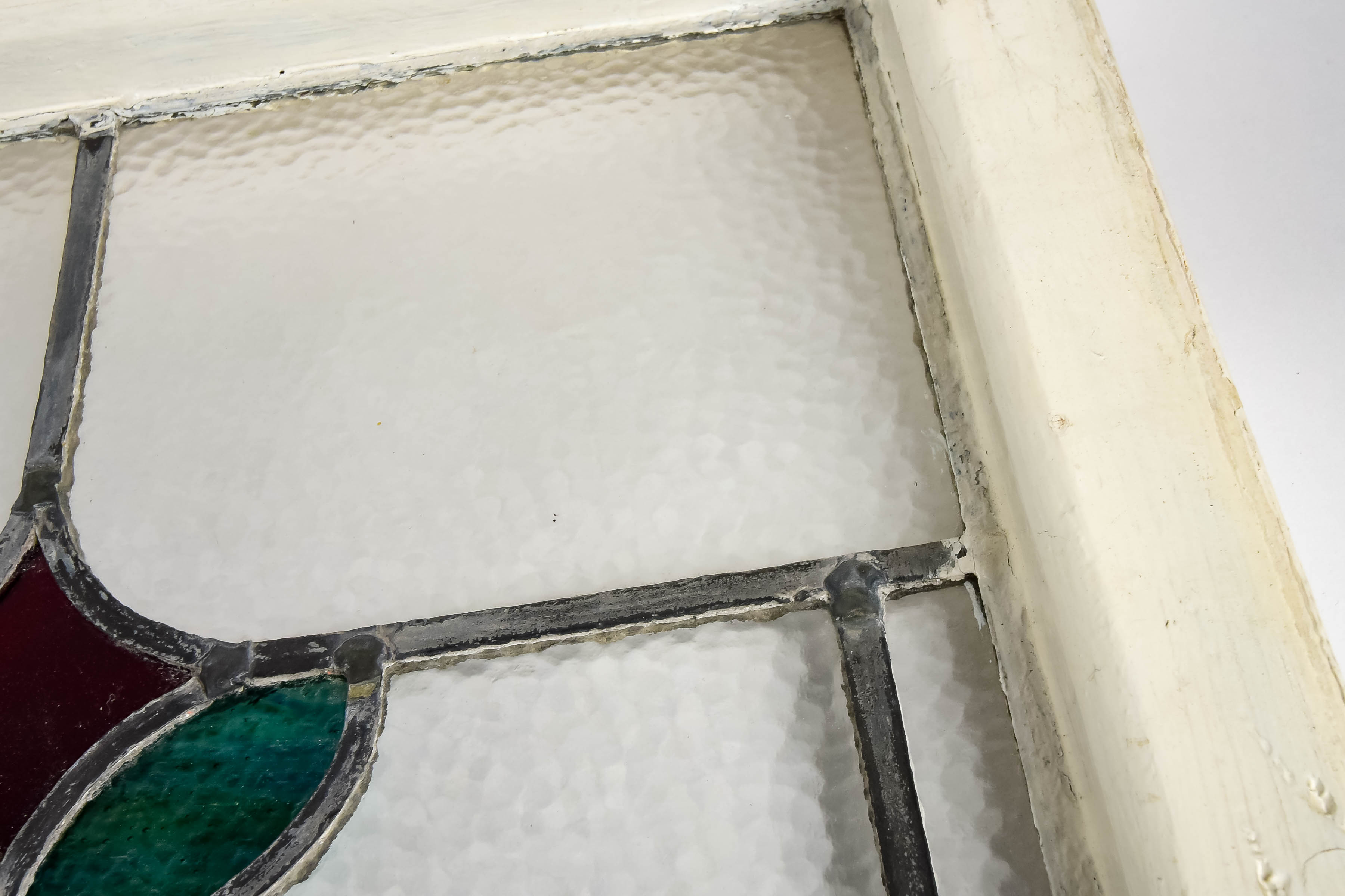 Pair of Leaded Glass Windows