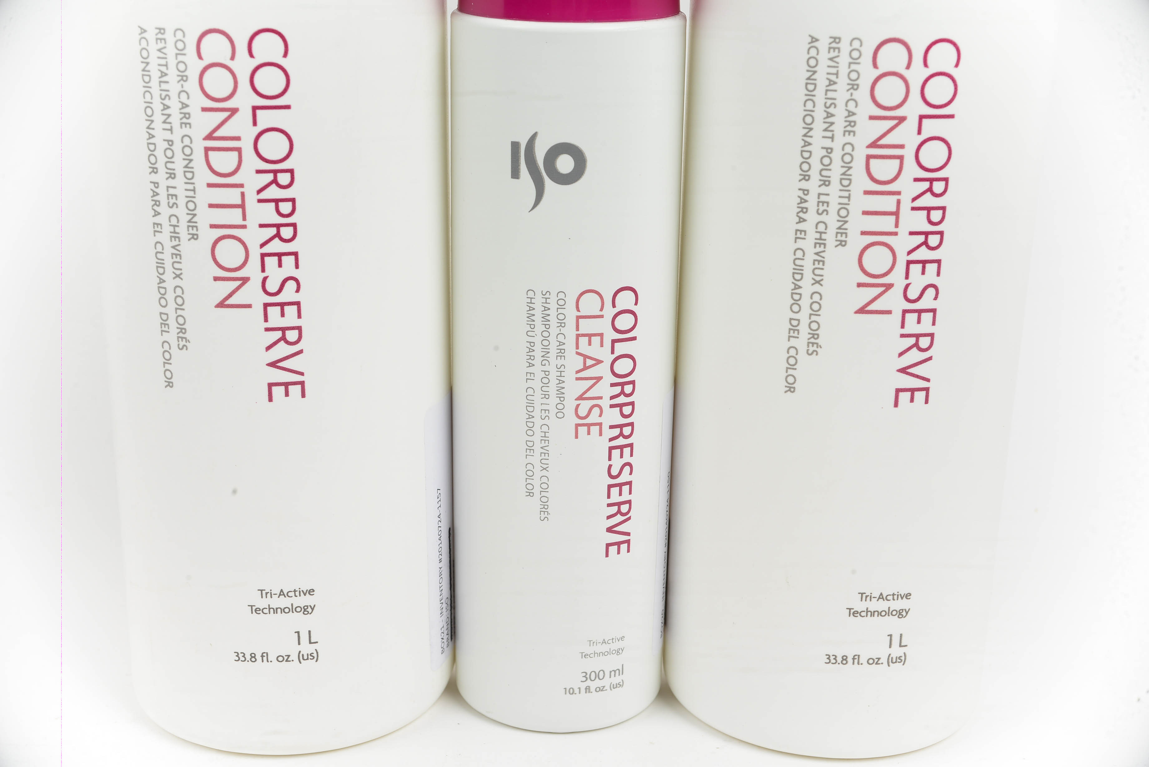 Collection of Seven ISO Colorpreserve and Tamer Hair Care Products