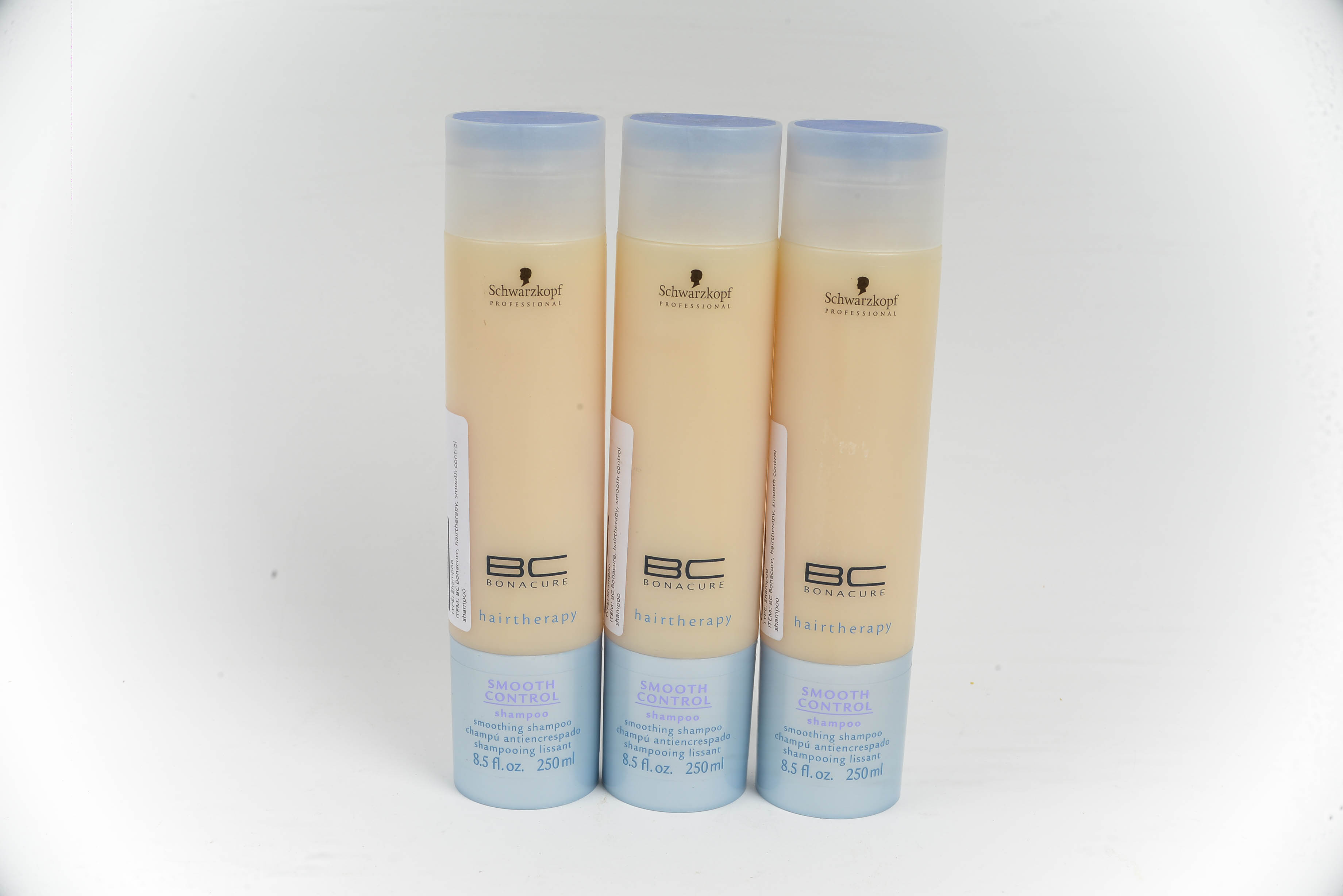 Collection of Six Schwarzkopf BC Bonacure Hairtherapy Smooth Control Shampoo and Conditioner