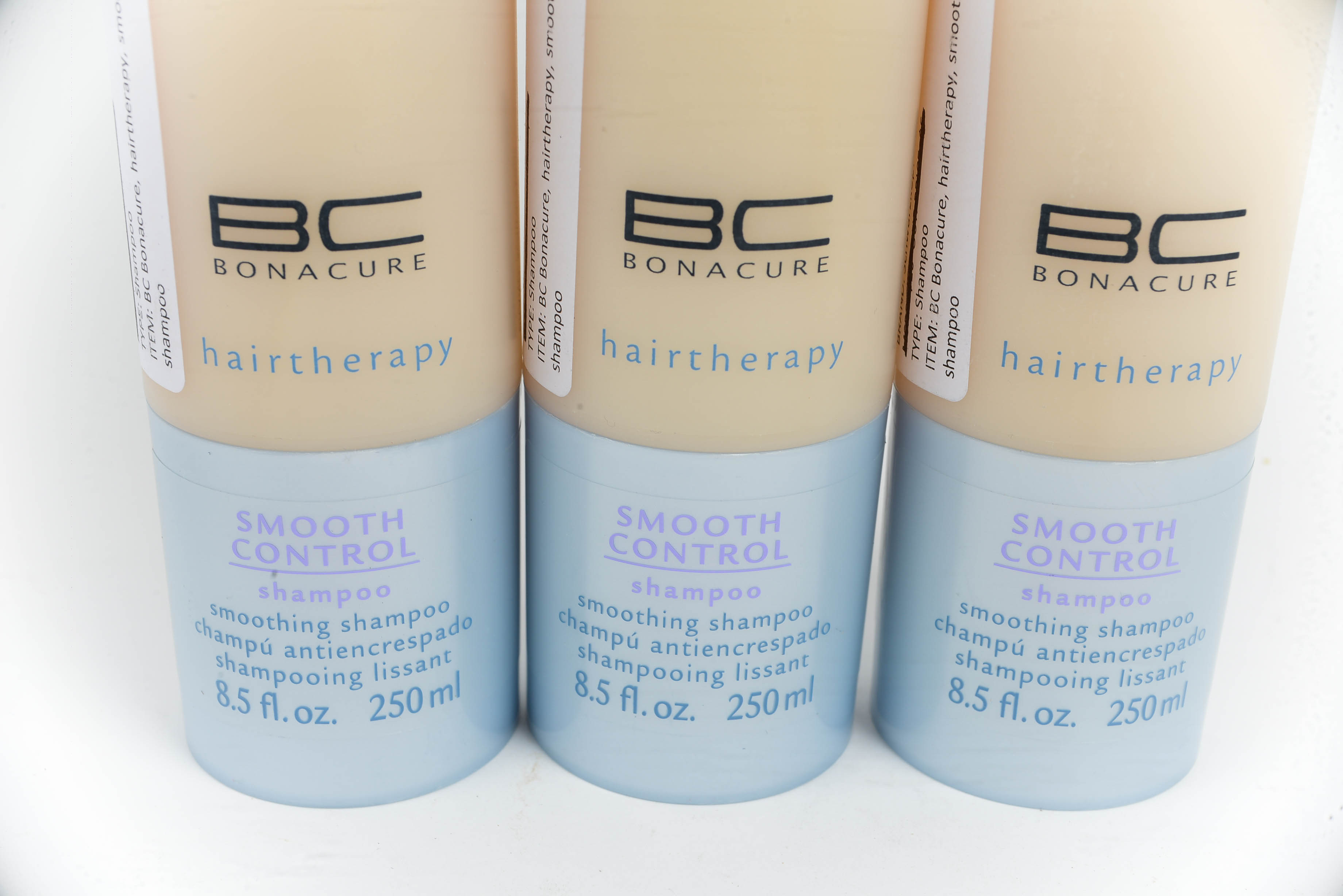 Collection of Six Schwarzkopf BC Bonacure Hairtherapy Smooth Control Shampoo and Conditioner