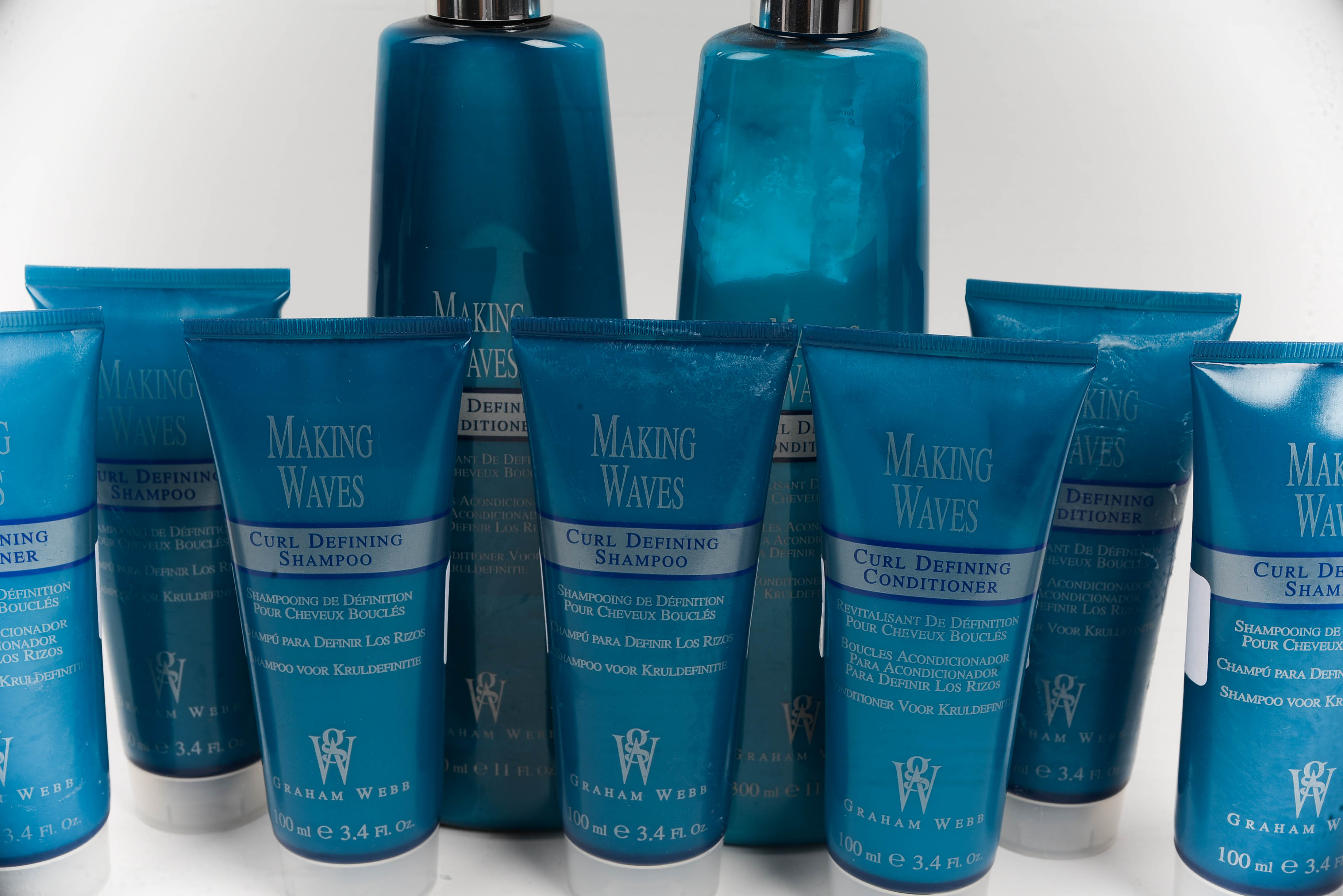 Collection of Eleven Graham Webb and Halo Hair Care Products