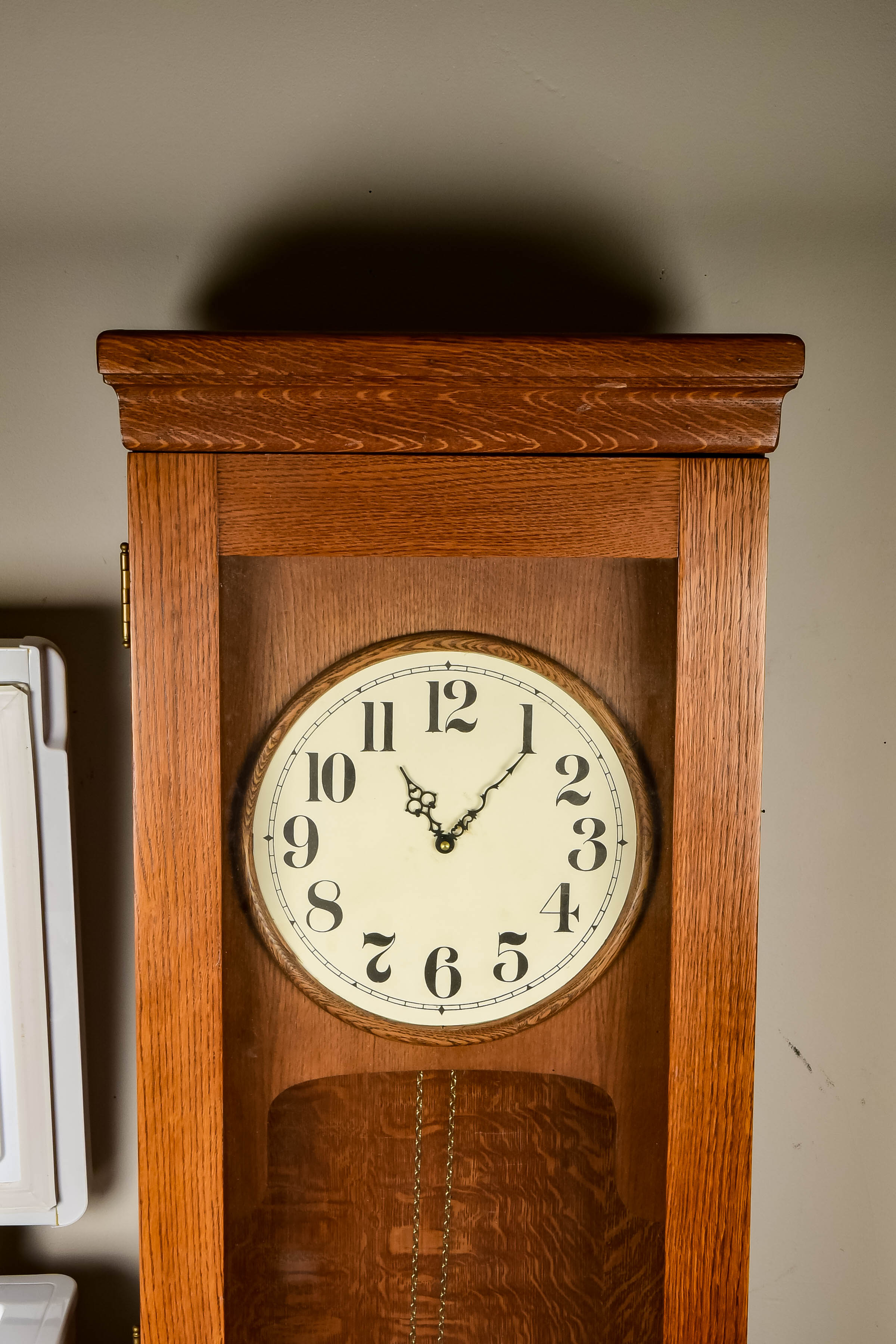 Mission Style Oak Grandmother Clock