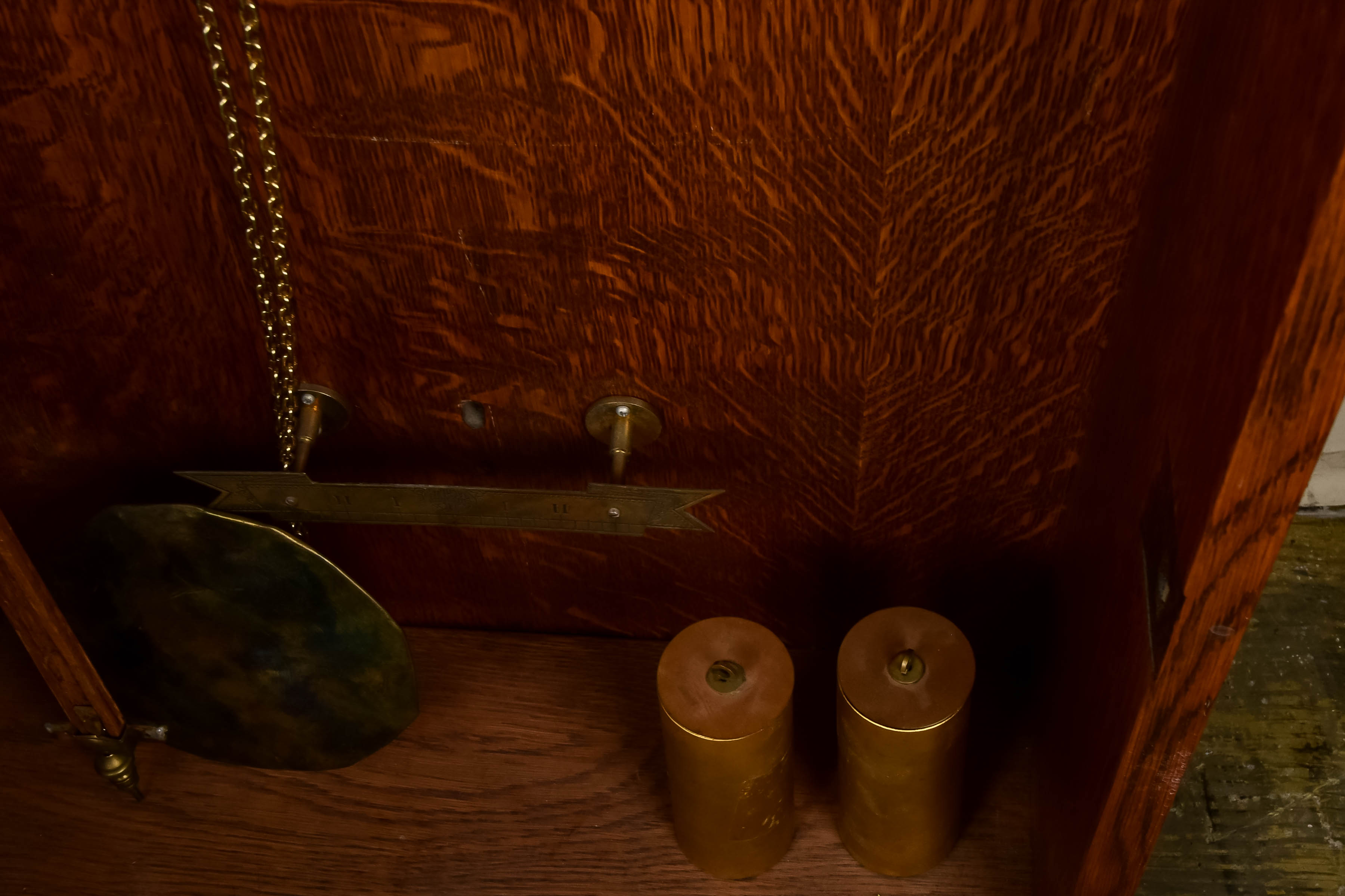 Mission Style Oak Grandmother Clock