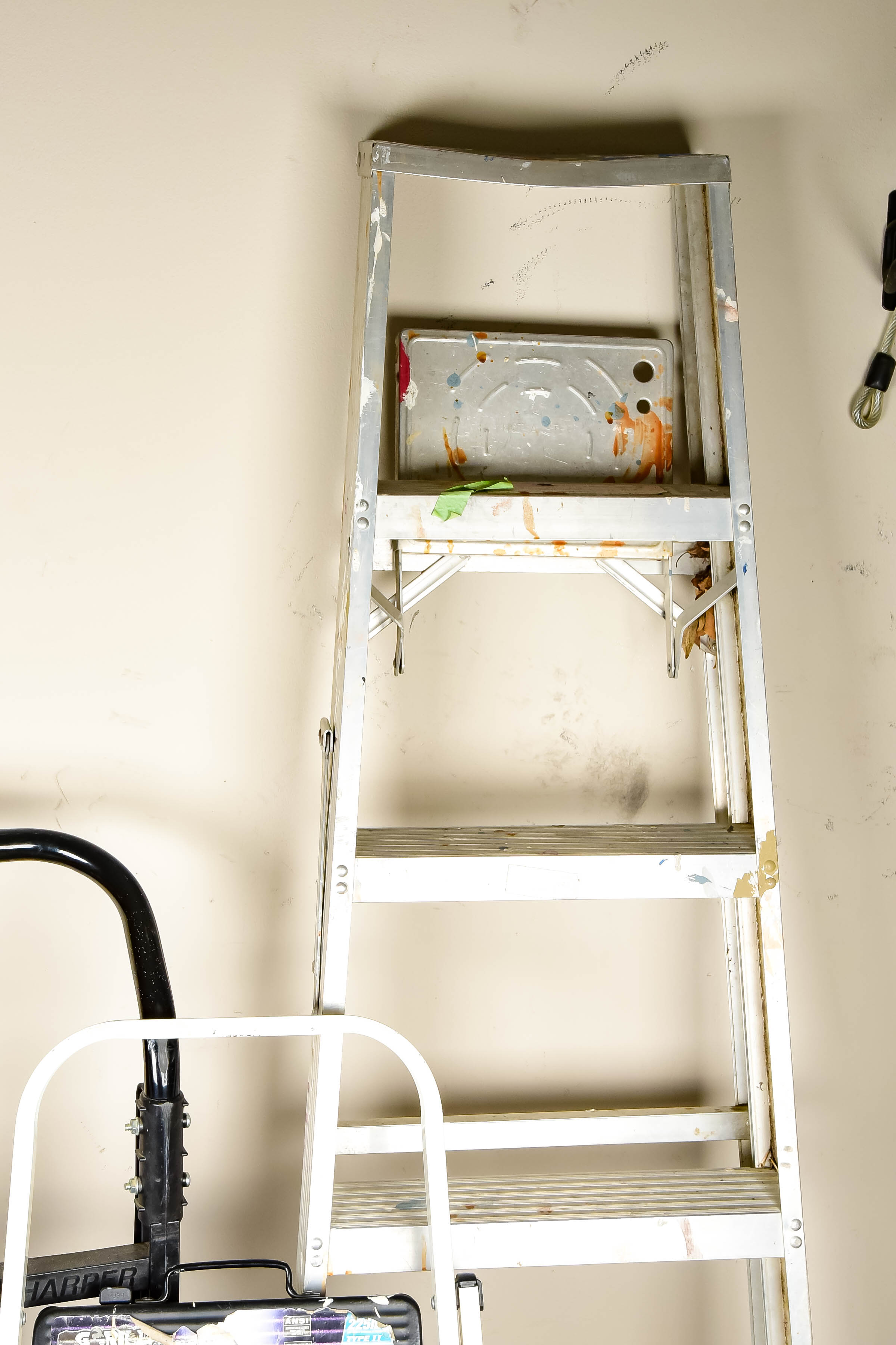 A Harper Hand Truck with Two Ladders