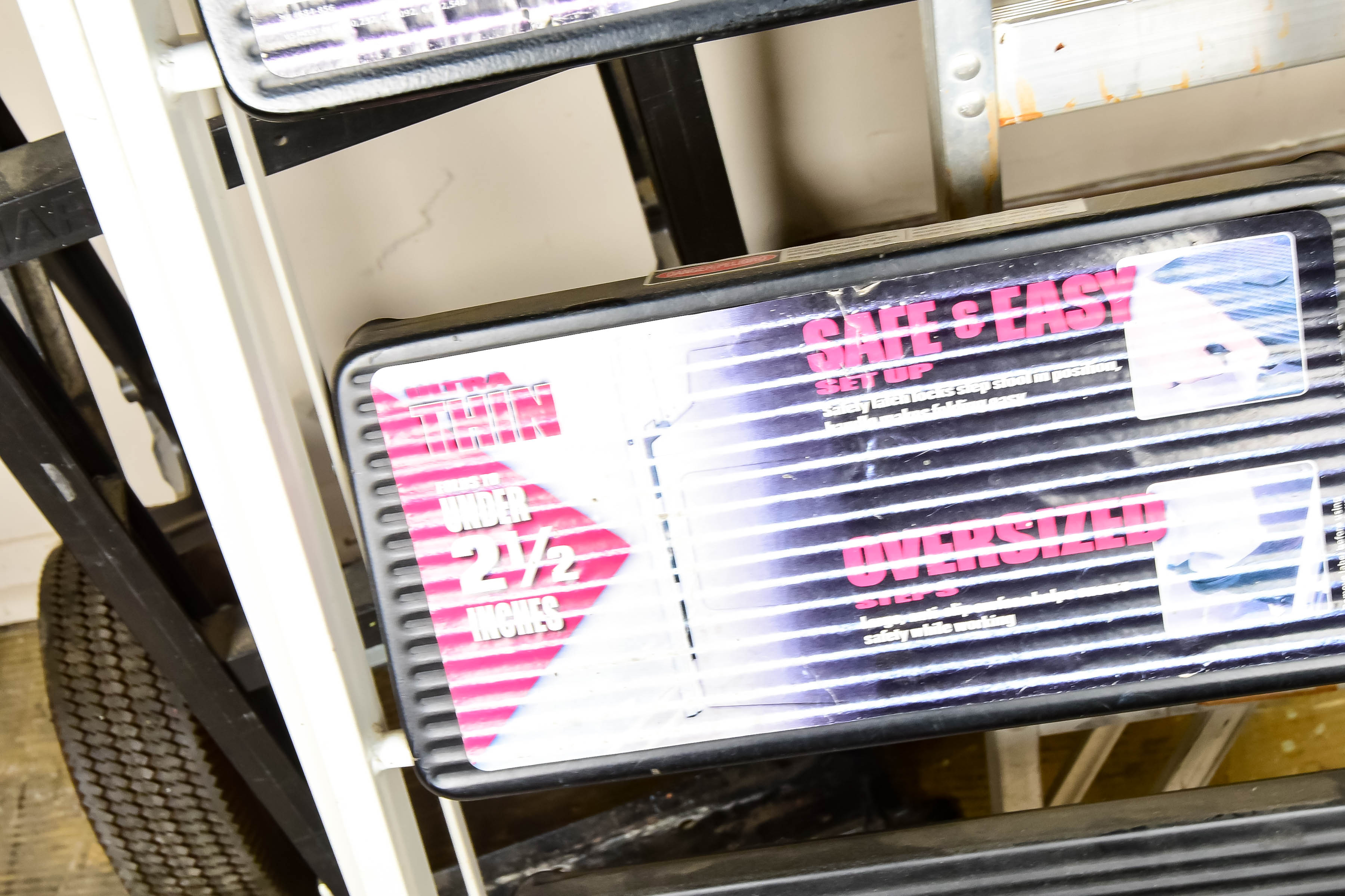 A Harper Hand Truck with Two Ladders