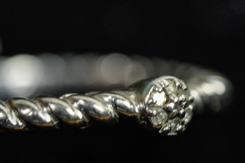 Diamond and Sterling Silver Ring