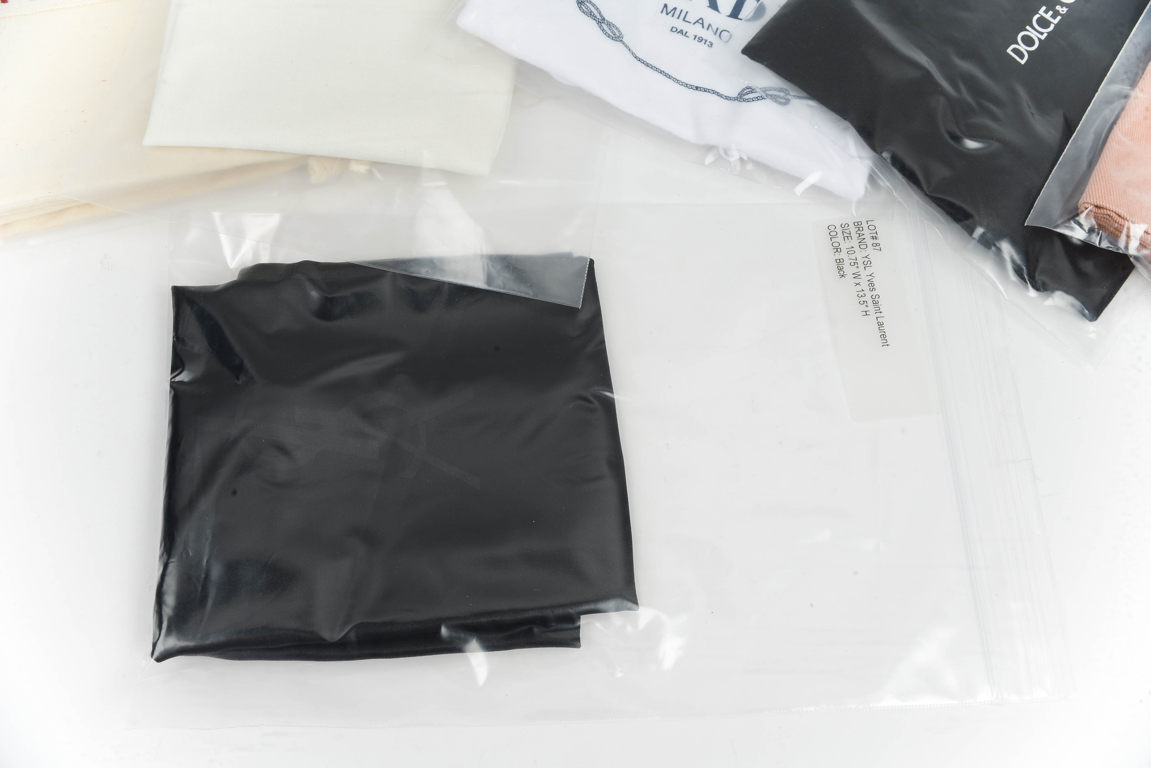 Collection of Seven Designer Dust Bag Covers