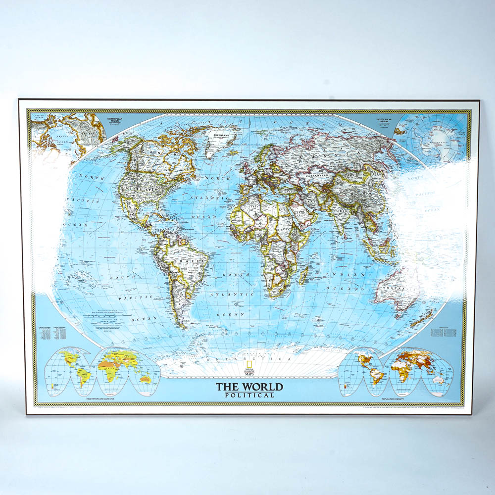 National Geographic Political Map of the World