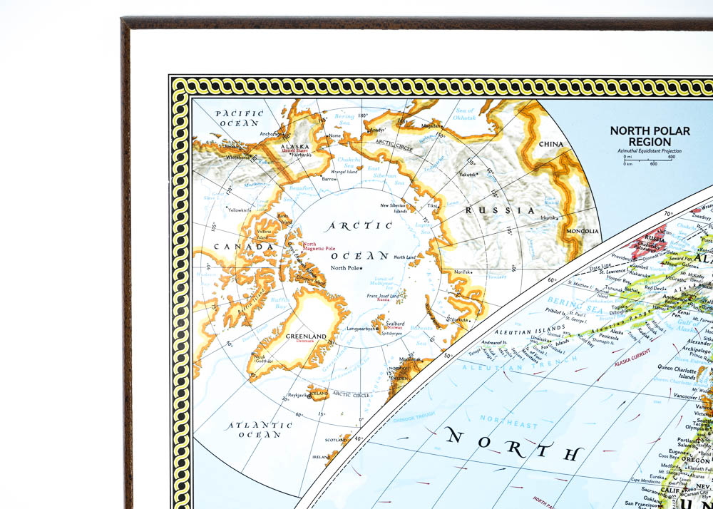 National Geographic Political Map of the World