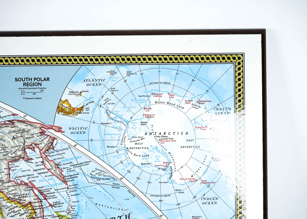 National Geographic Political Map of the World
