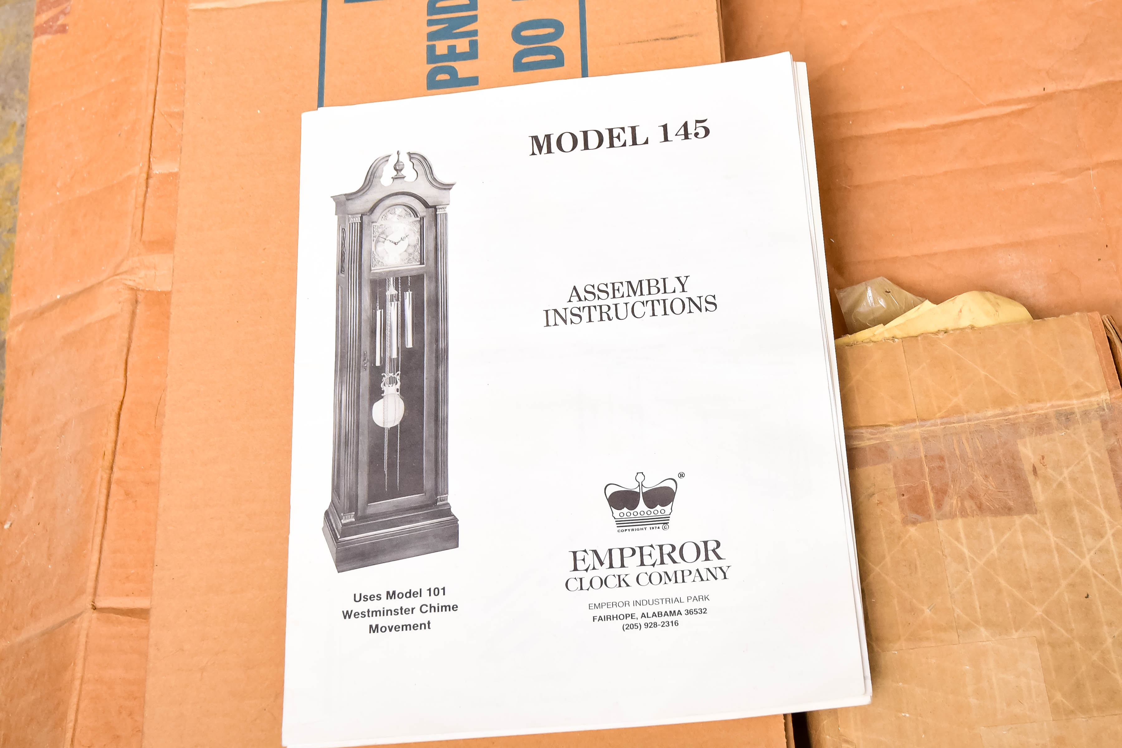 Emperor Grandfather Clock Kit