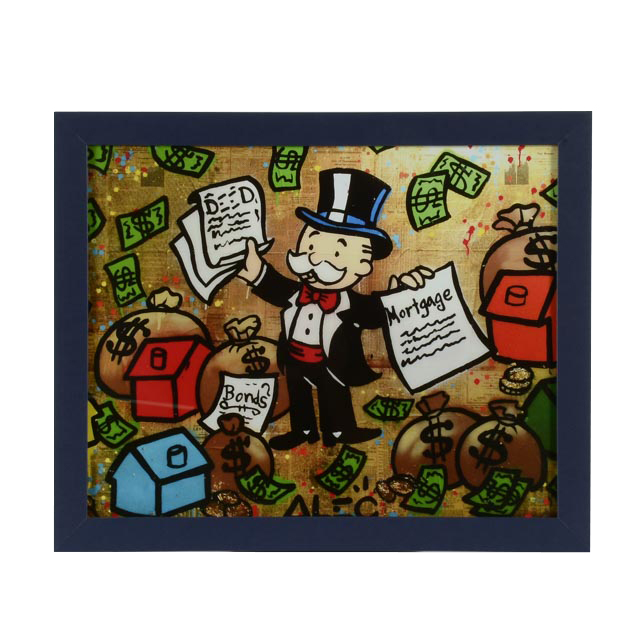 Alec Monopoly Giclee "Huge Gambles in Hong Kong"