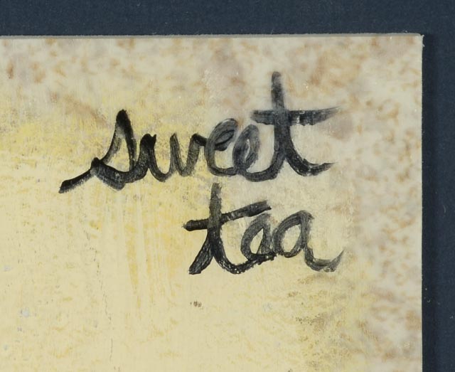 Sweet Tea Acrylic on Tile Folk Art Painting