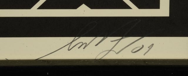 Shepard Fairy Signed Offset Lithograph "Peace Bomber (Black)"