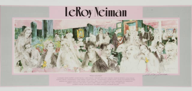 LeRoy Neiman Signed Offset Lithograph "Polo Lounge"