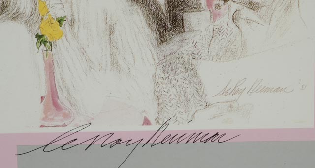 LeRoy Neiman Signed Offset Lithograph "Polo Lounge"
