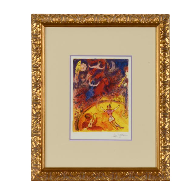 Marc Chagall Limited Edition Giclee Reproduction "Circus"
