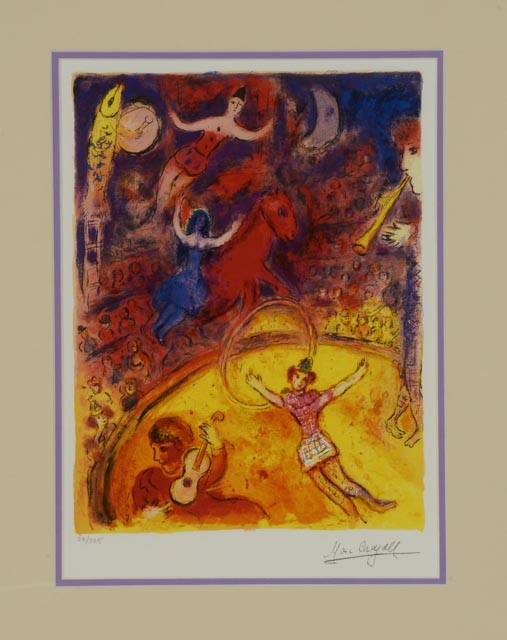 Marc Chagall Limited Edition Giclee Reproduction "Circus"
