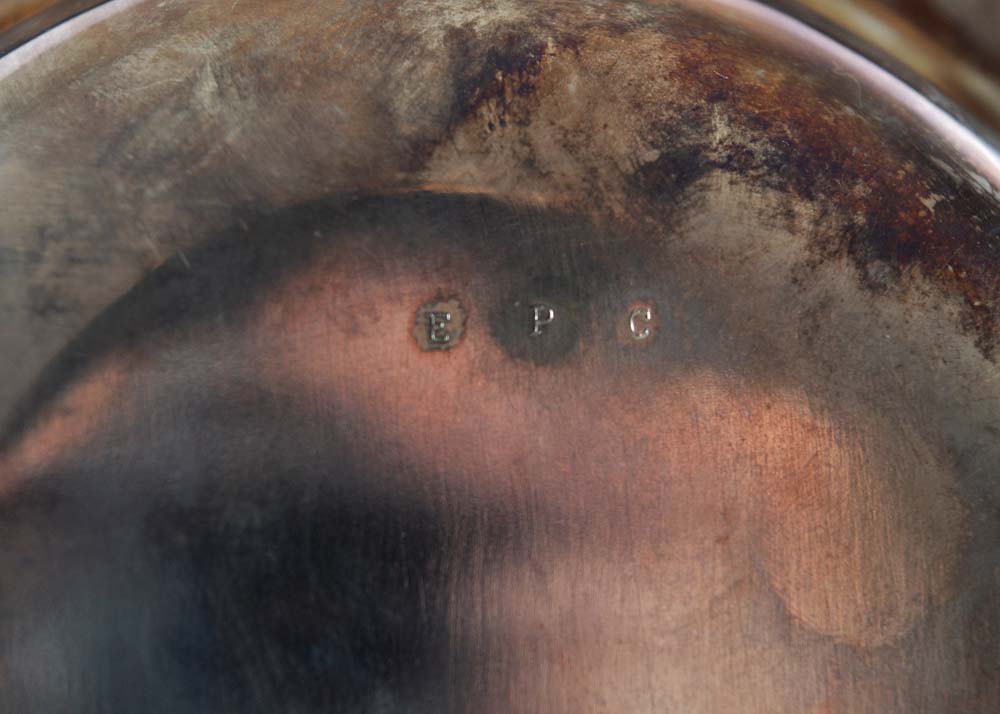 Footed Silver Plate Dishes