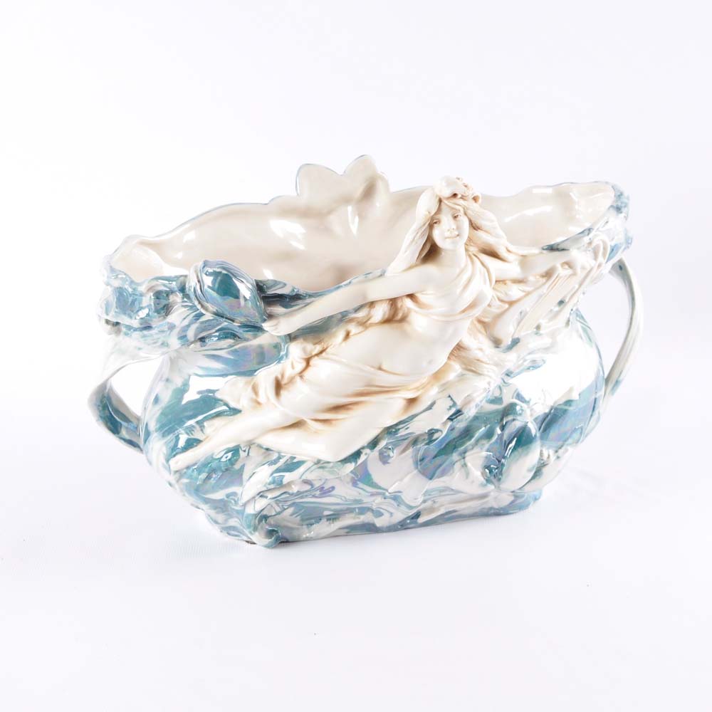 Royal Dux Bohemian Cache Pot