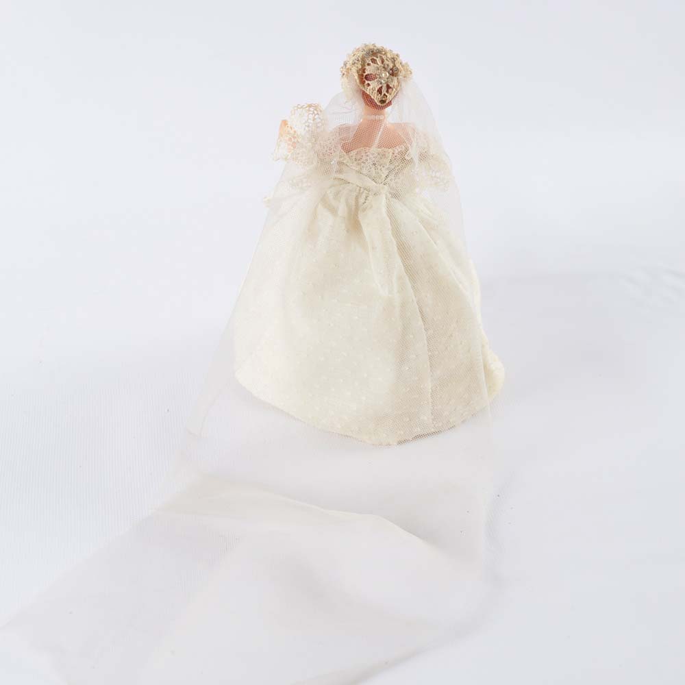 Vintage FLAGG Rubber Bride Doll