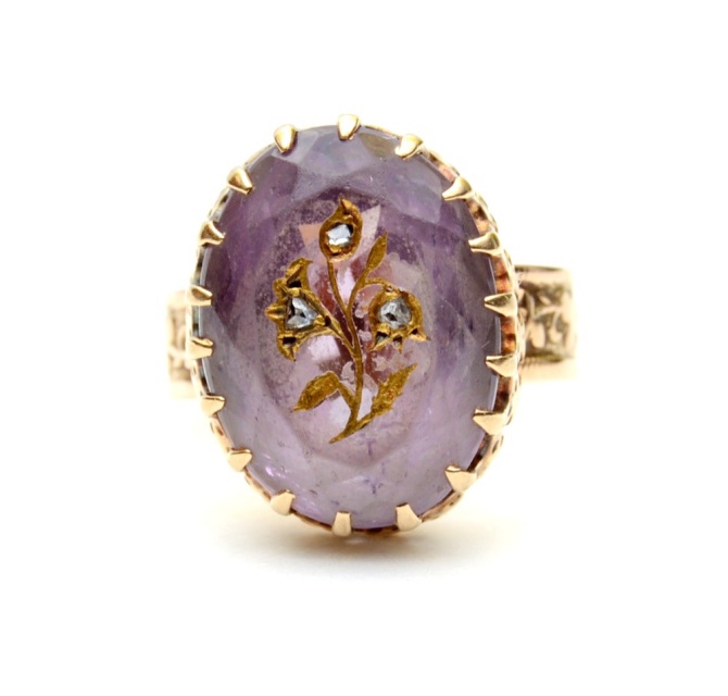 Victorian 18K Gold and Amethyst Ring
