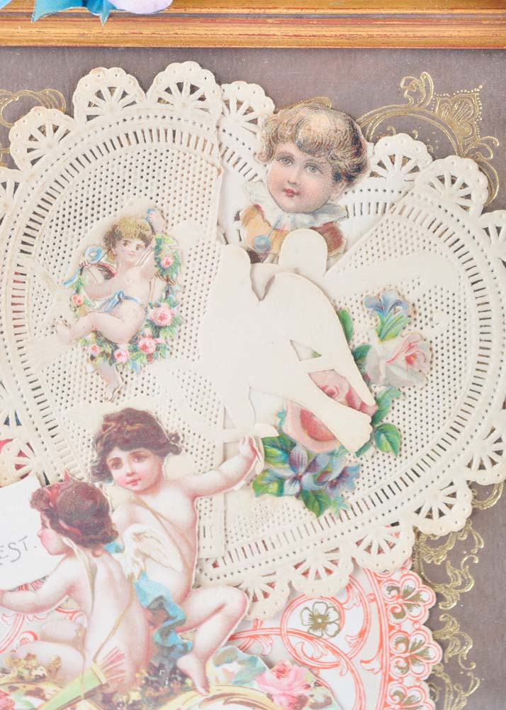 Vintage Valentine Framed Art