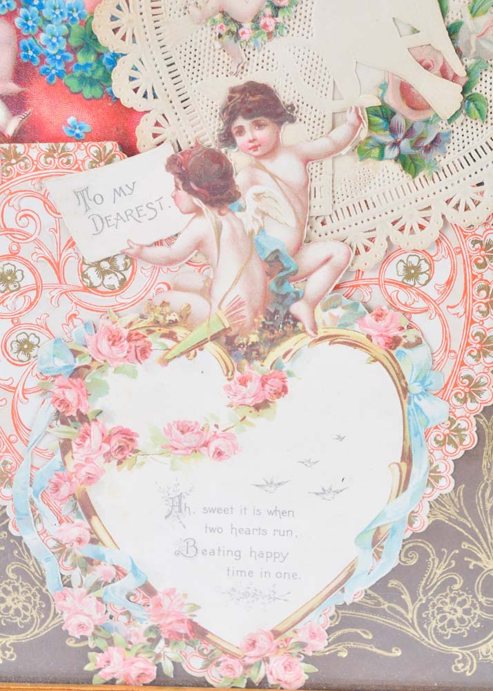 Vintage Valentine Framed Art