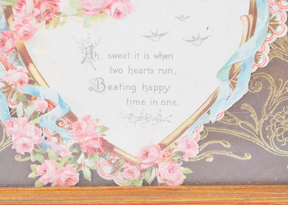 Vintage Valentine Framed Art