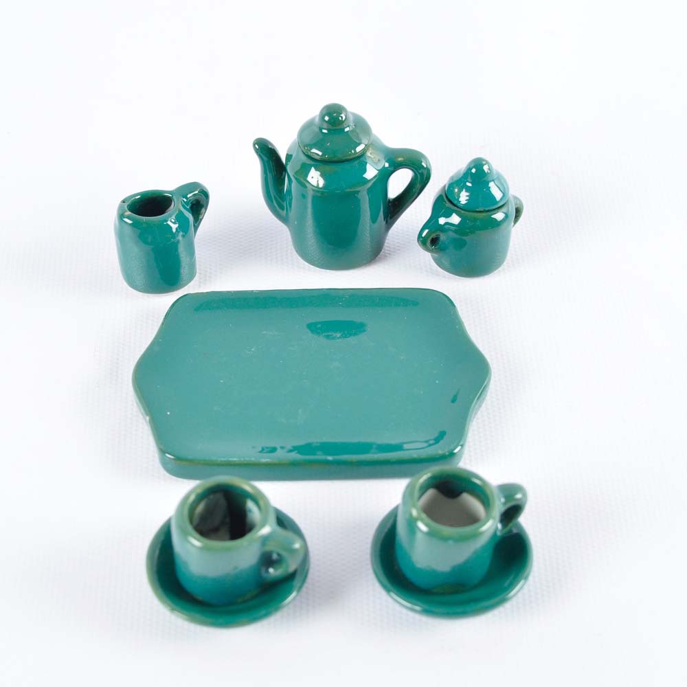 Miniature Green Tea Set
