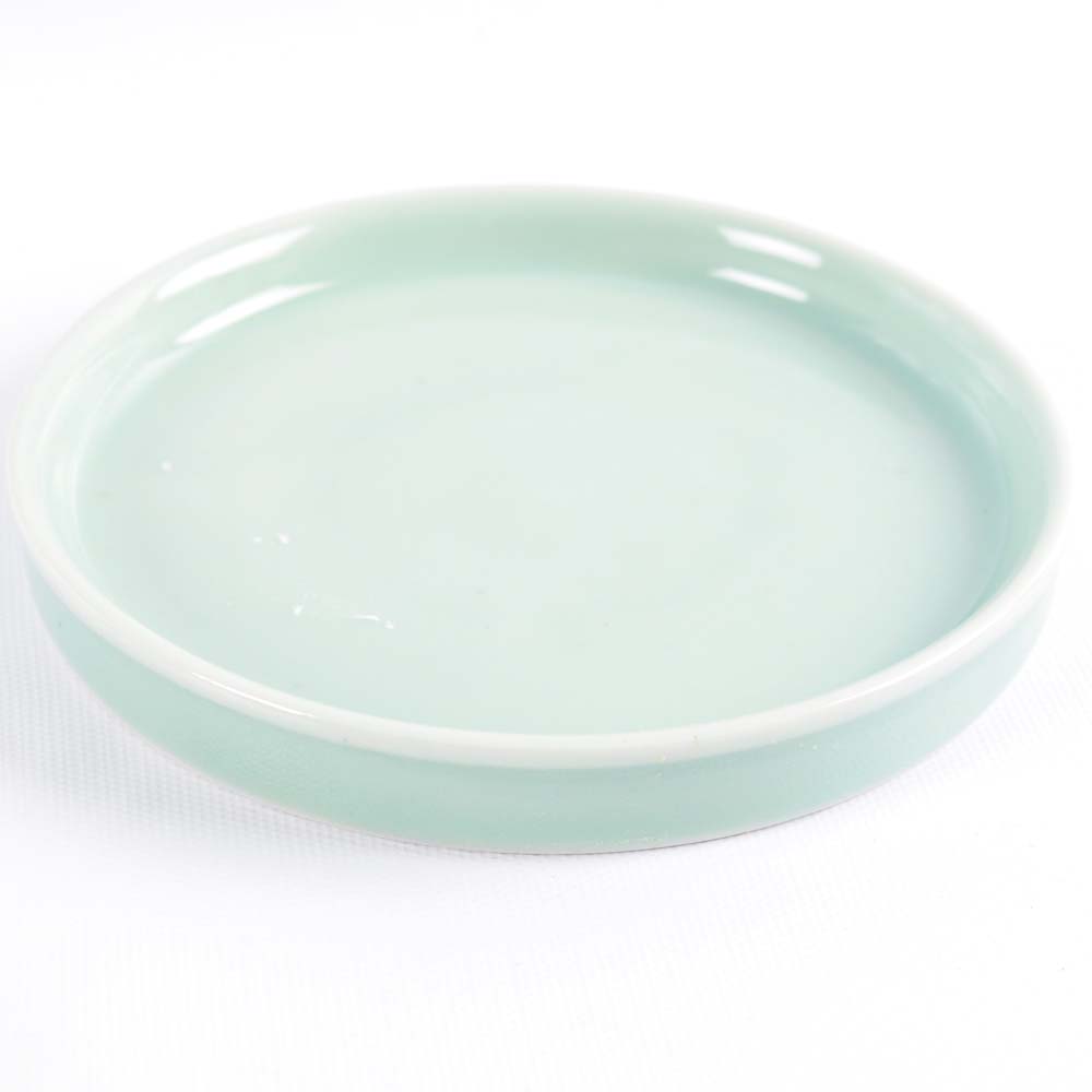 Teal Colored Tea Set on Tray