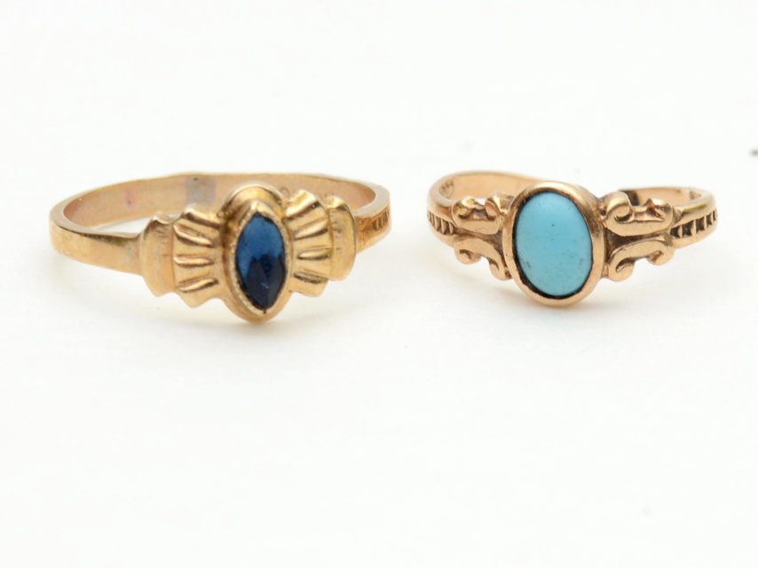 10K Yellow Gold Baby Rings